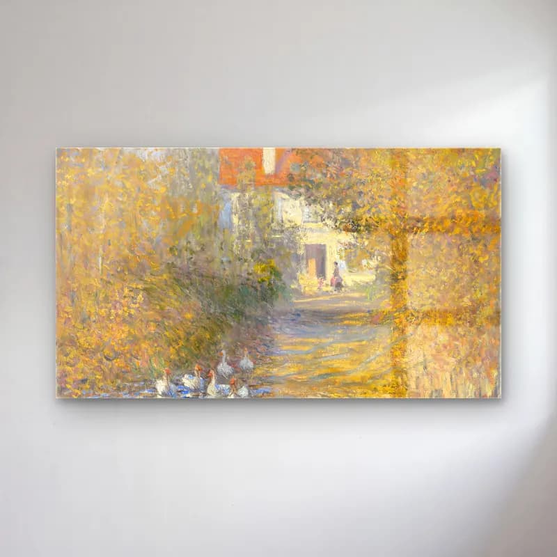 Claude Monet – The Geese cam tablo — Claude Monet – The Geese — empresyonist ördekler