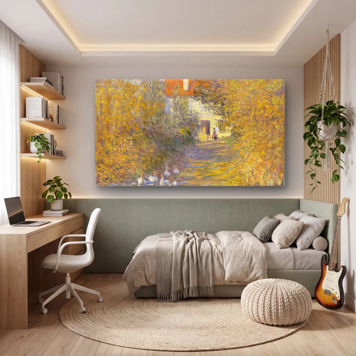 Claude Monet – The Geese cam tablo — genç odasında