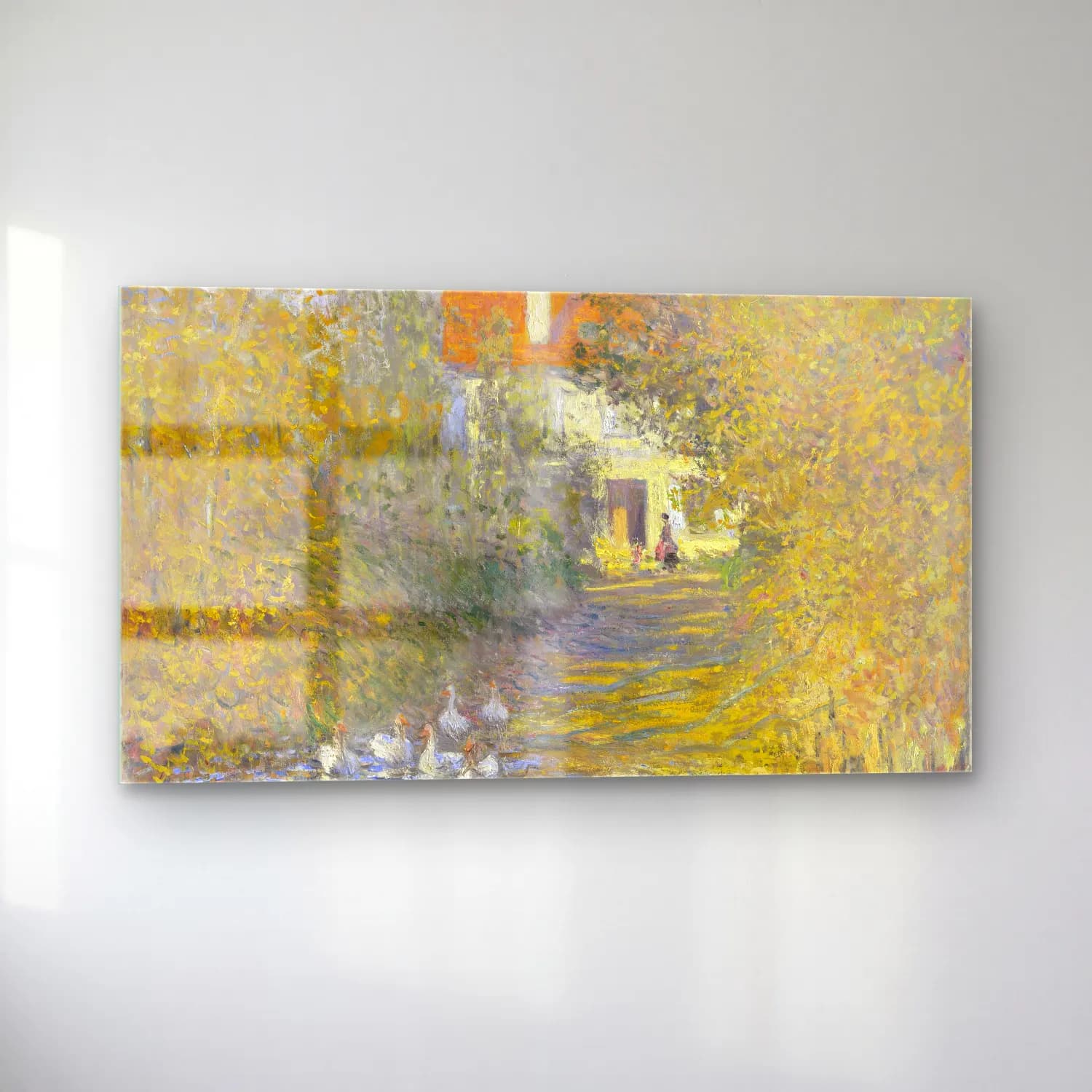 Claude Monet – The Geese cam tablo — sol açıdan görünüm