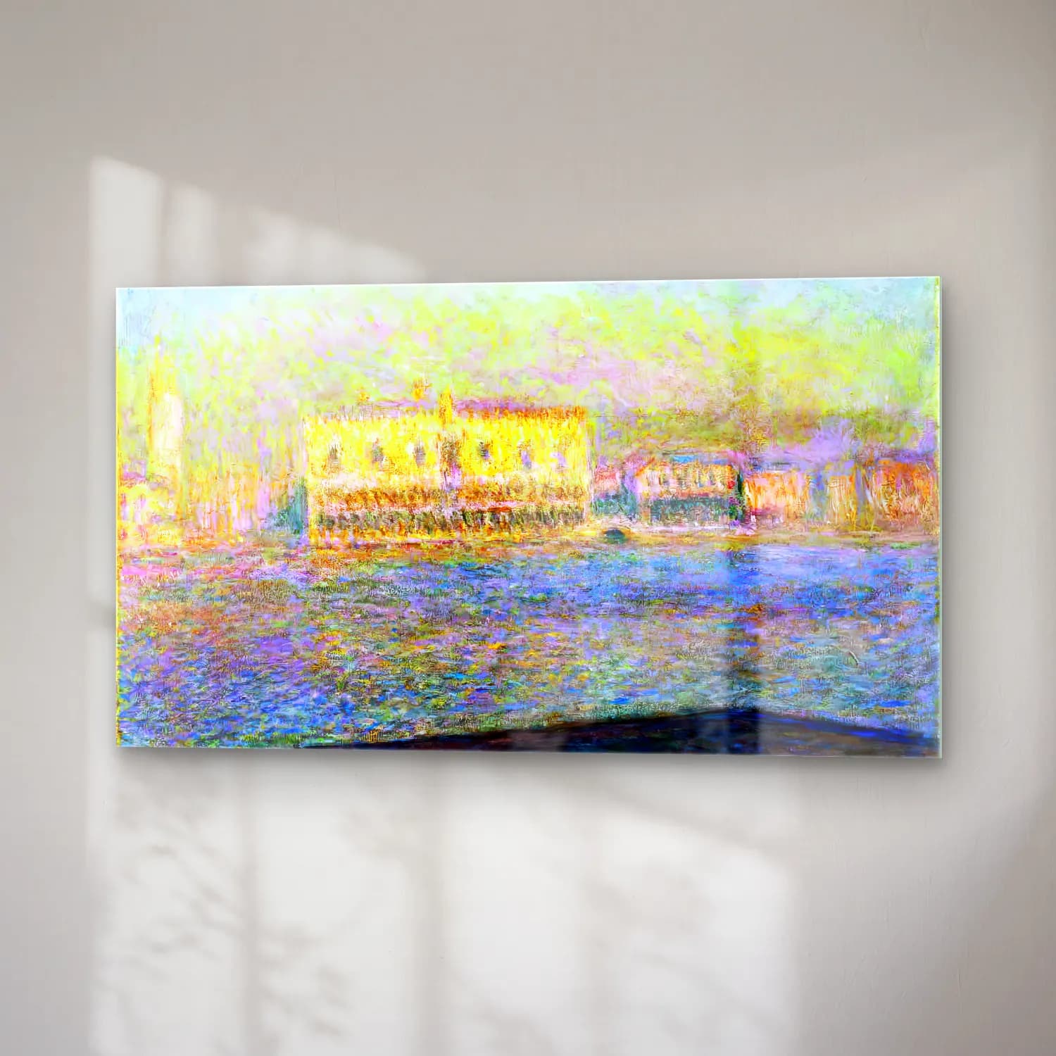 Claude Monet – The Palazzo Ducale Seen from San Giorgio Maggiore cam tablo — sağ açıdan görünüm
