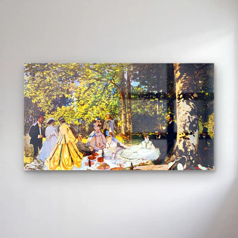 Claude Monet – The Picnic cam tablo — Claude Monet – The Picnic — empresyonist tatlılar