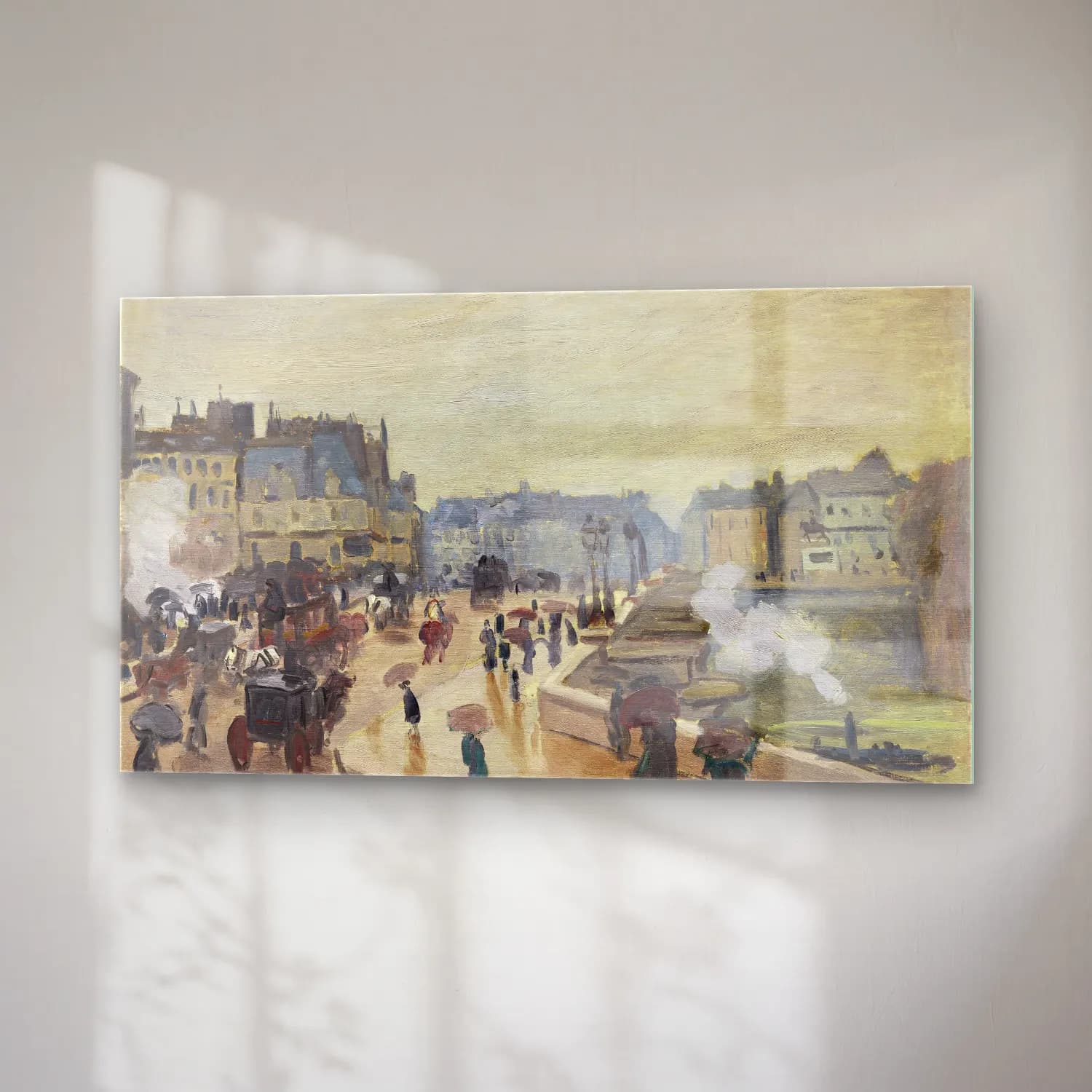 Claude Monet – The Pont Neuf cam tablo — sağ açıdan görünüm