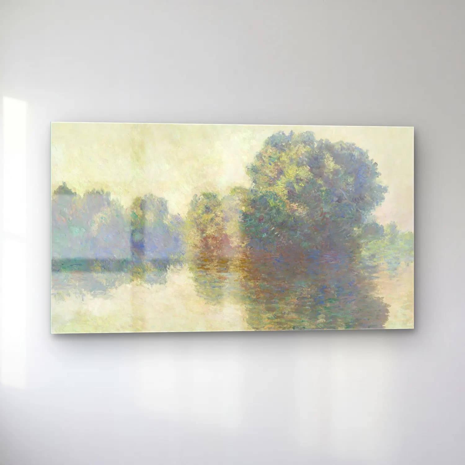 Claude Monet – The Seine at Giverny cam tablo — sol açıdan görünüm