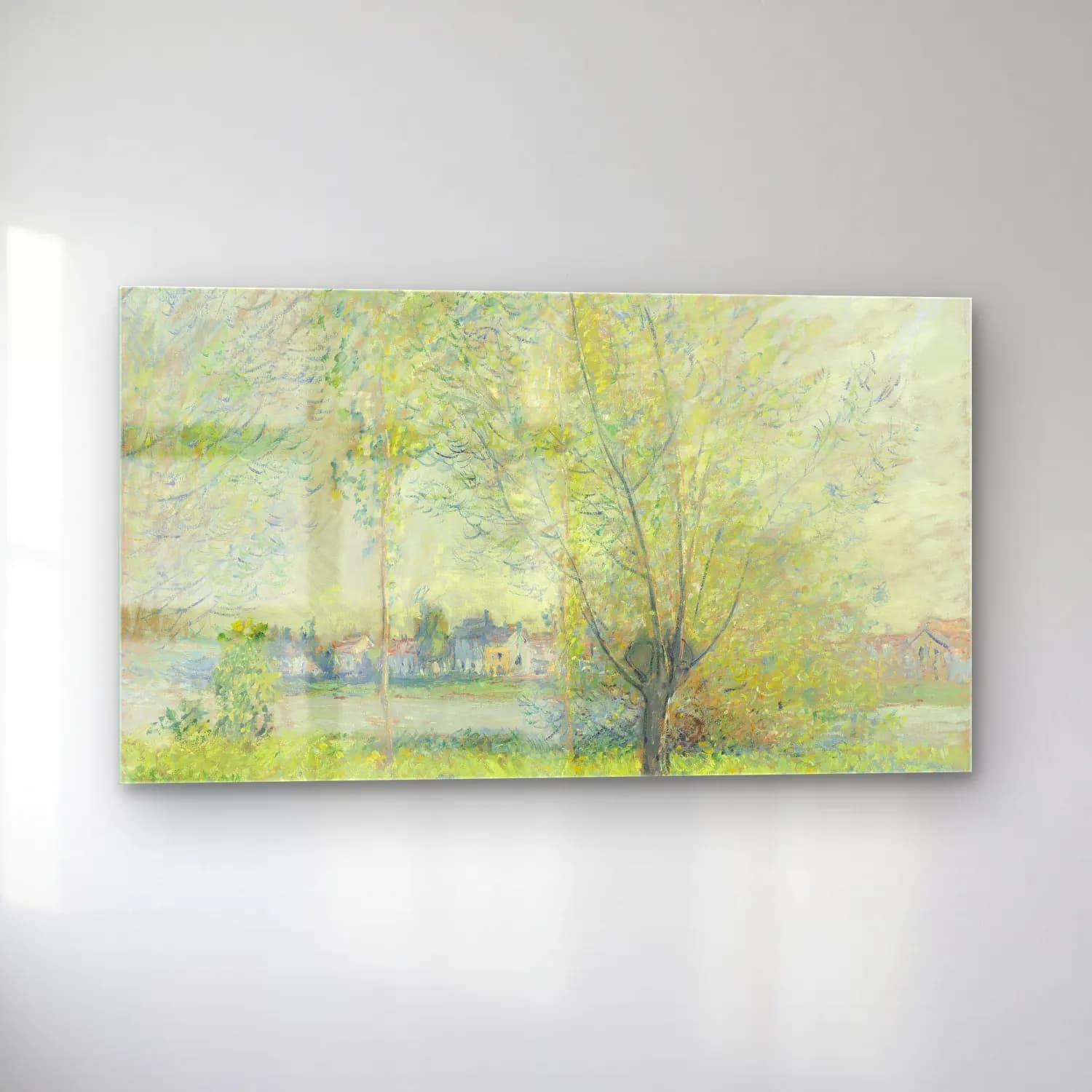 Claude Monet – The Willows cam tablo — sol açıdan görünüm