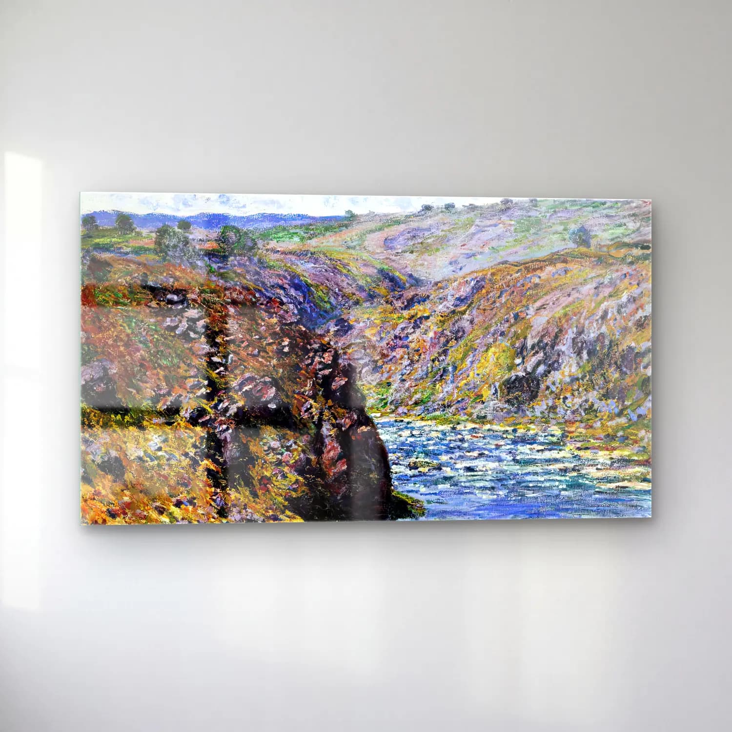 Claude Monet – Valley of the Creuse (Sunlight Effect) cam tablo — sol açıdan görünüm
