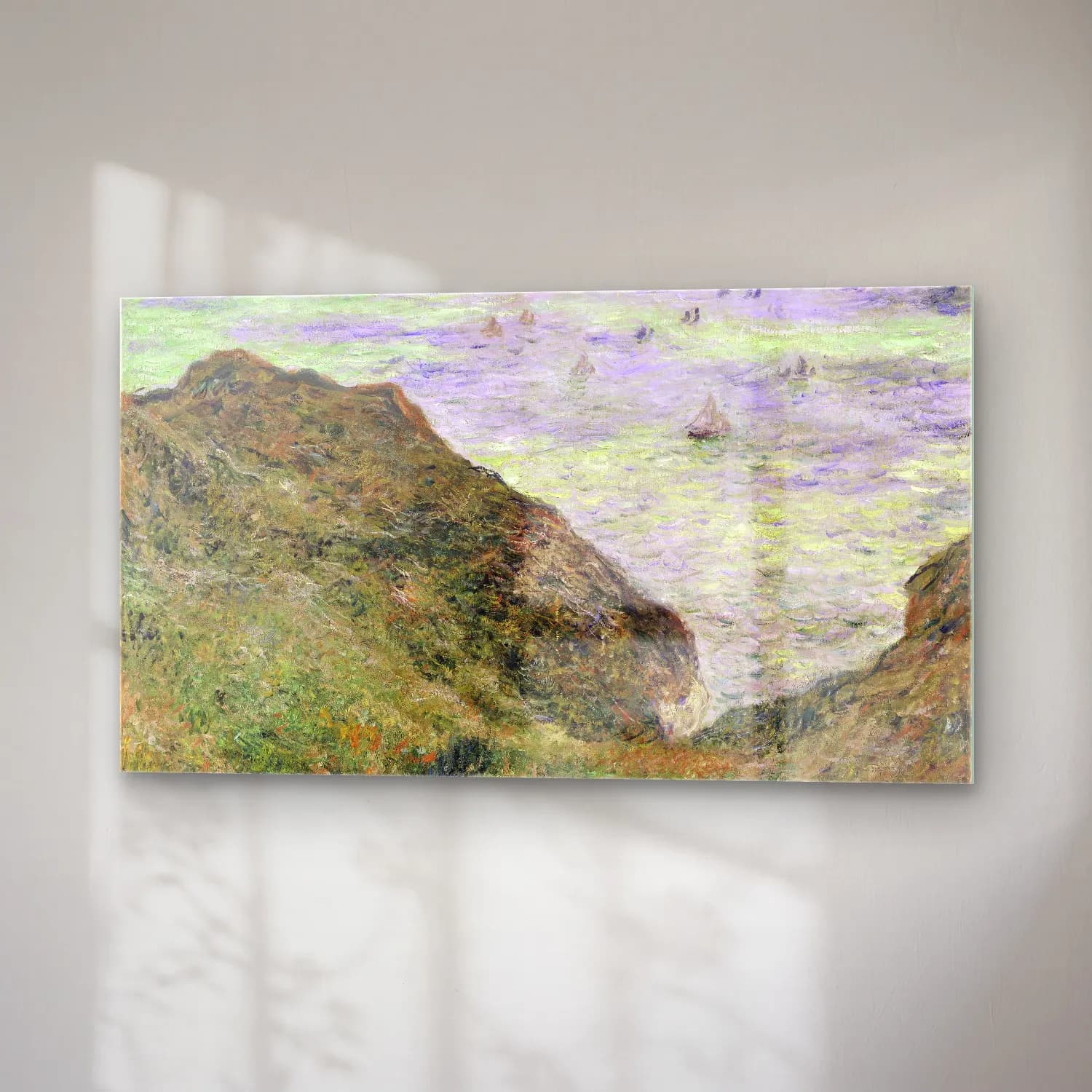 Claude Monet – View Over the Sea cam tablo — sağ açıdan görünüm