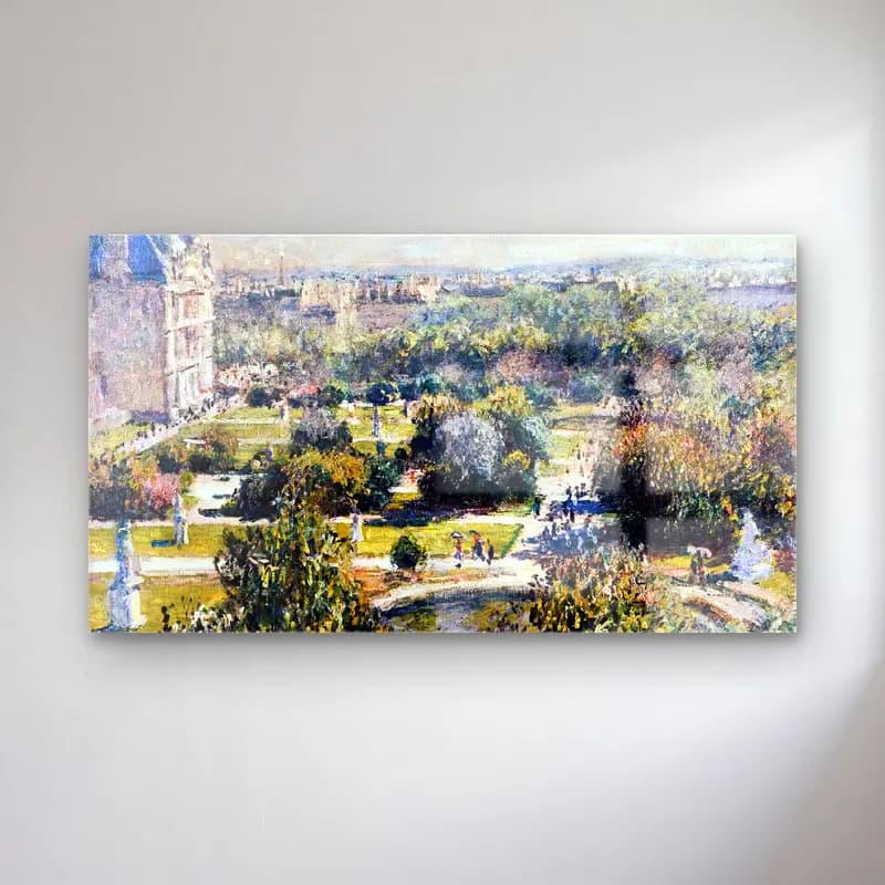 Claude Monet – View of the Tuileries Garden cam tablo — Claude Monet – View of the Tuileries Garden — empresyonist roma