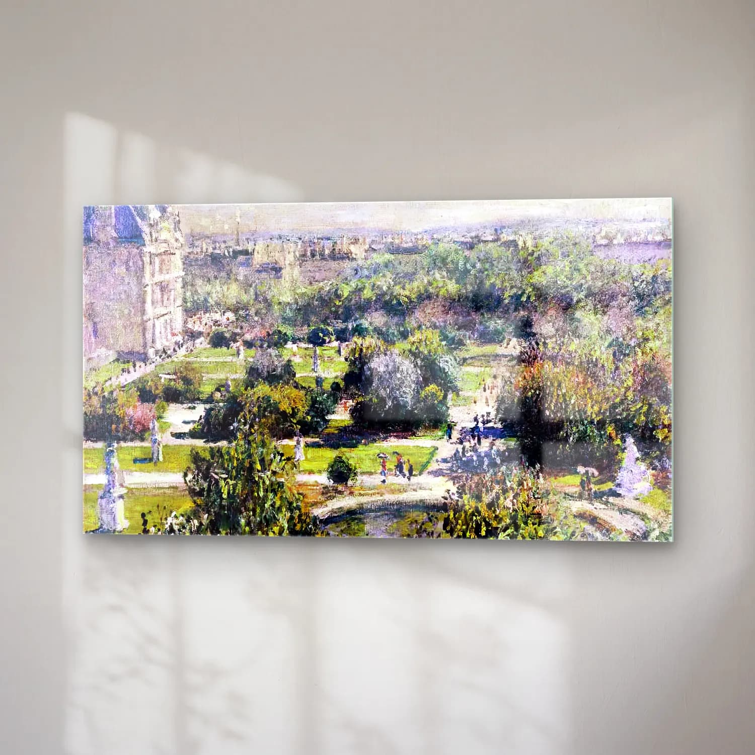 Claude Monet – View of the Tuileries Garden cam tablo — sağ açıdan görünüm