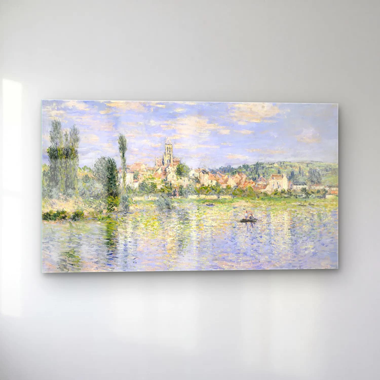Claude Monet – Vétheuil in Summer cam tablo — sol açıdan görünüm