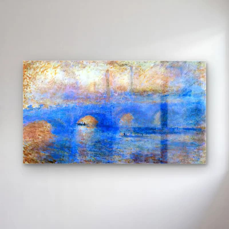 Claude Monet – Waterloo Bridge, Effect of Fog cam tablo — Claude Monet – Waterloo Bridge, Effect of Fog — empresyonist köprü