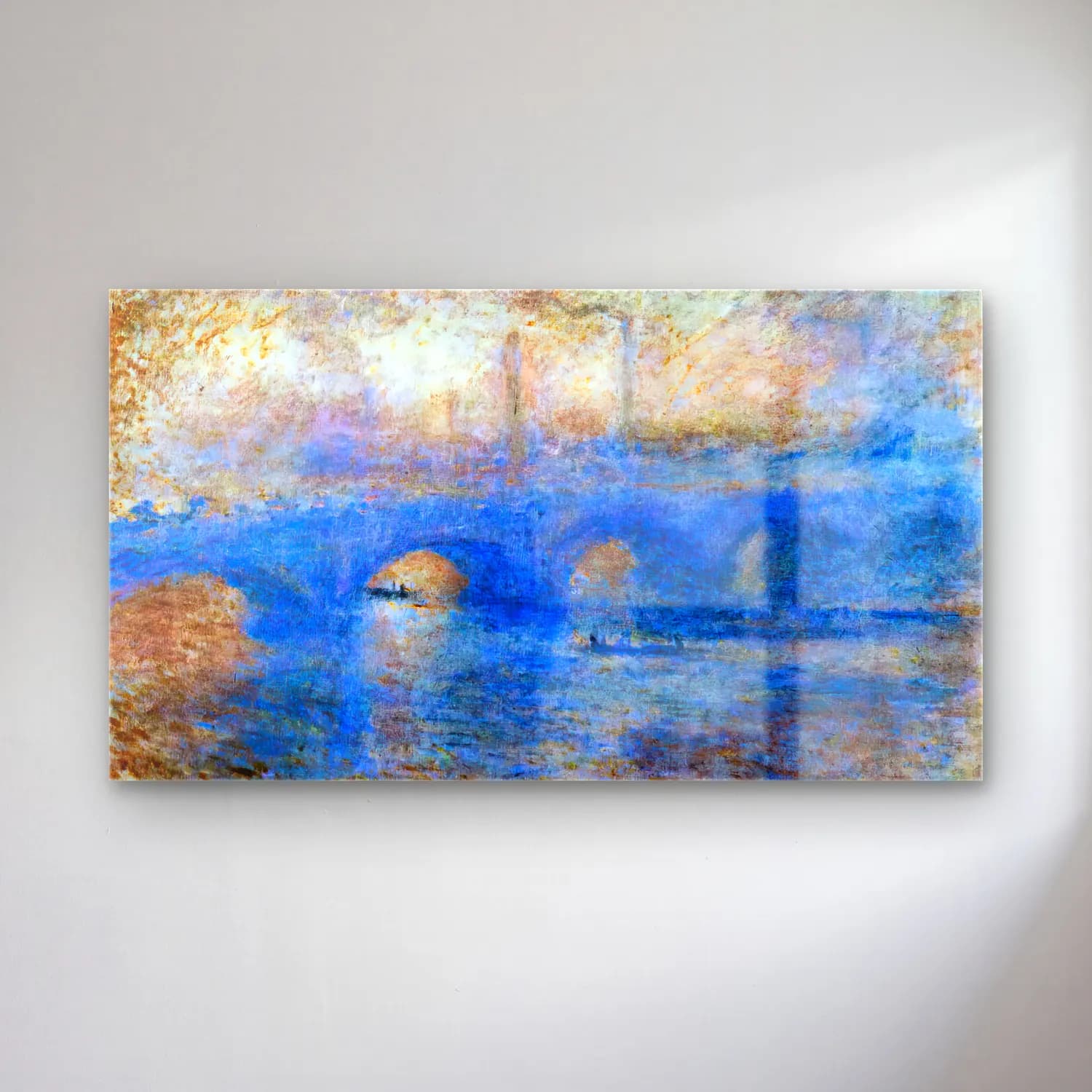 Claude Monet – Waterloo Bridge, Effect of Fog cam tablo — Claude Monet – Waterloo Bridge, Effect of Fog — empresyonist köprü