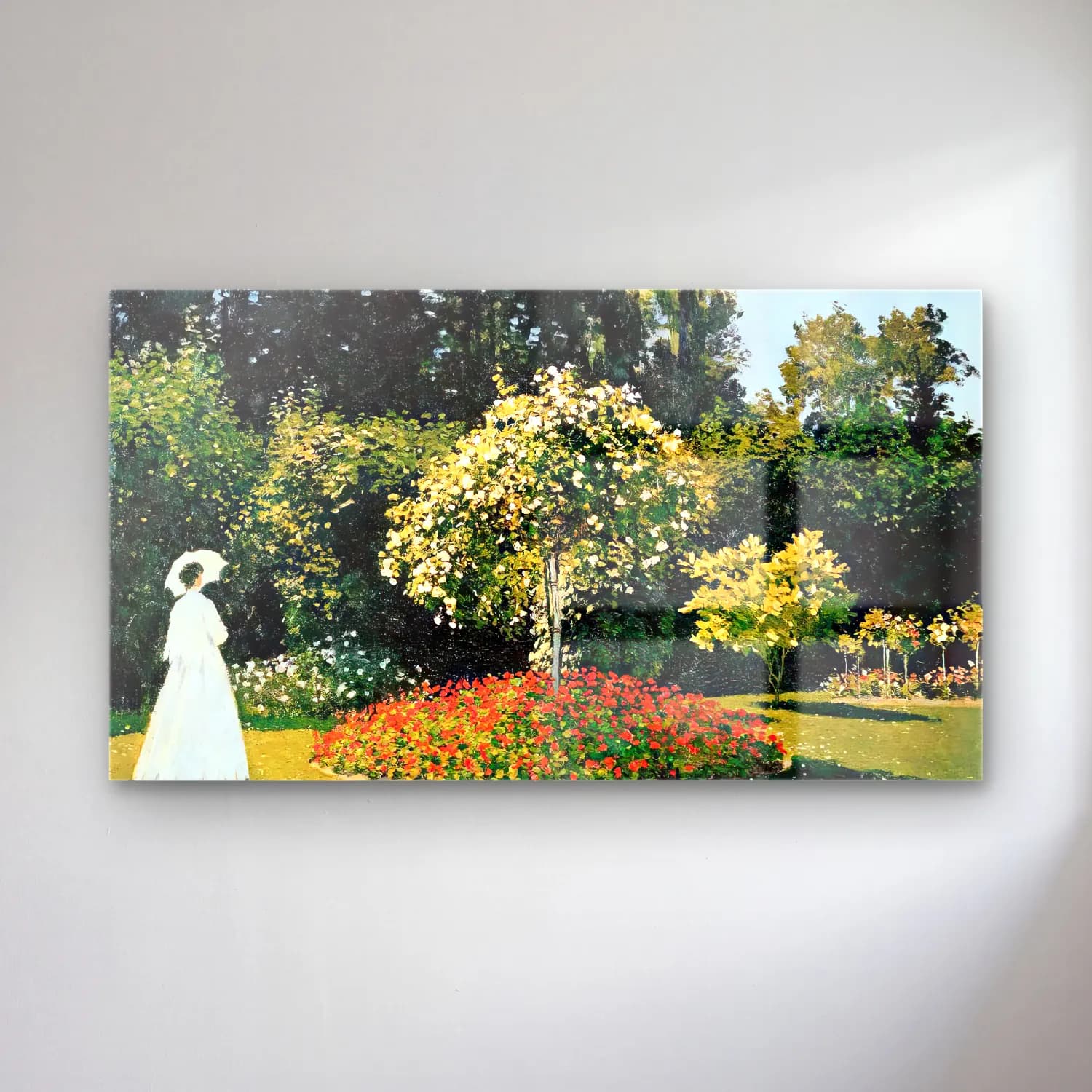 Claude Monet – Woman in the Garden cam tablo — Claude Monet – Woman in the Garden — empresyonist çiçek bahçesi