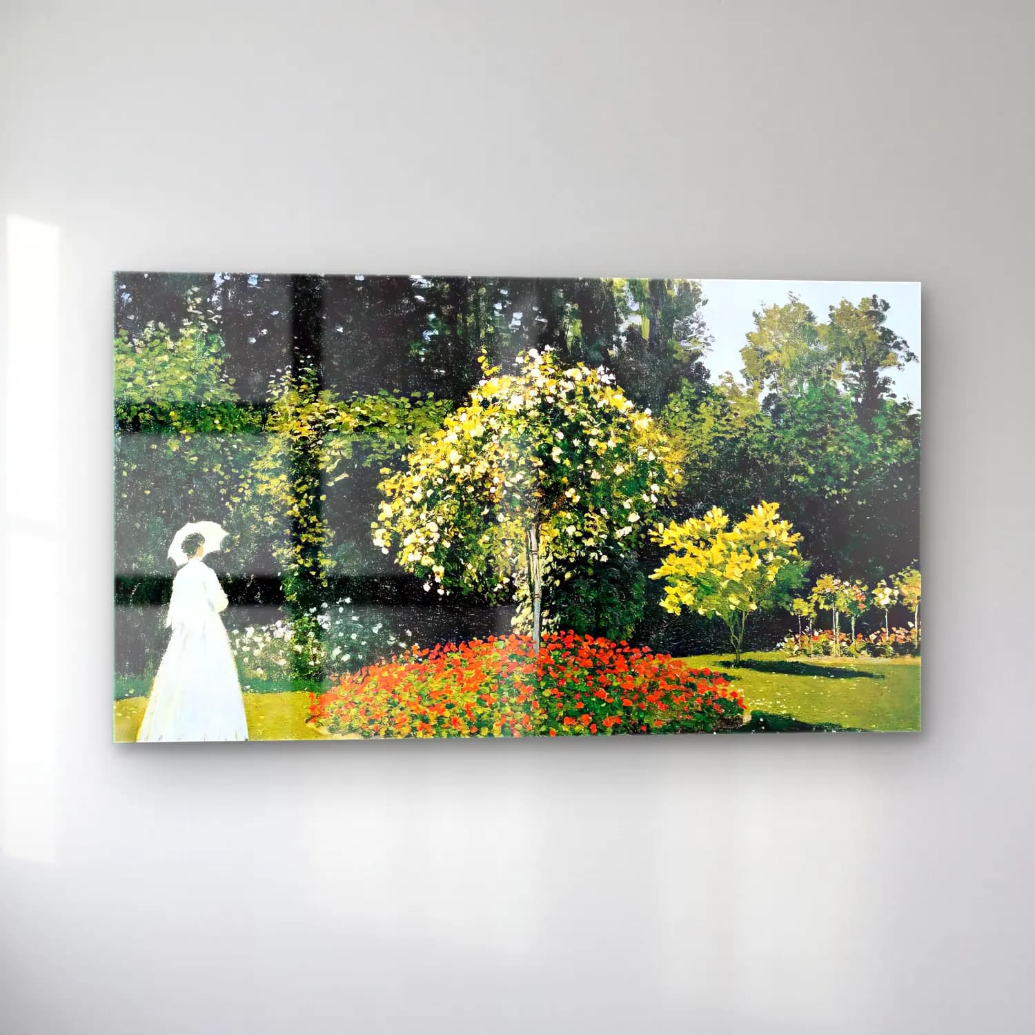 Claude Monet – Woman in the Garden cam tablo — sol açıdan görünüm