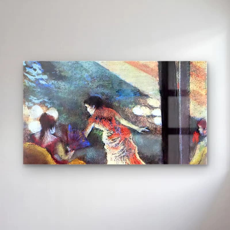 Edgar Degas – At the Café des Ambassadeurs cam tablo — Edgar Degas – At the Café des Ambassadeurs — empresyonist dansçılar