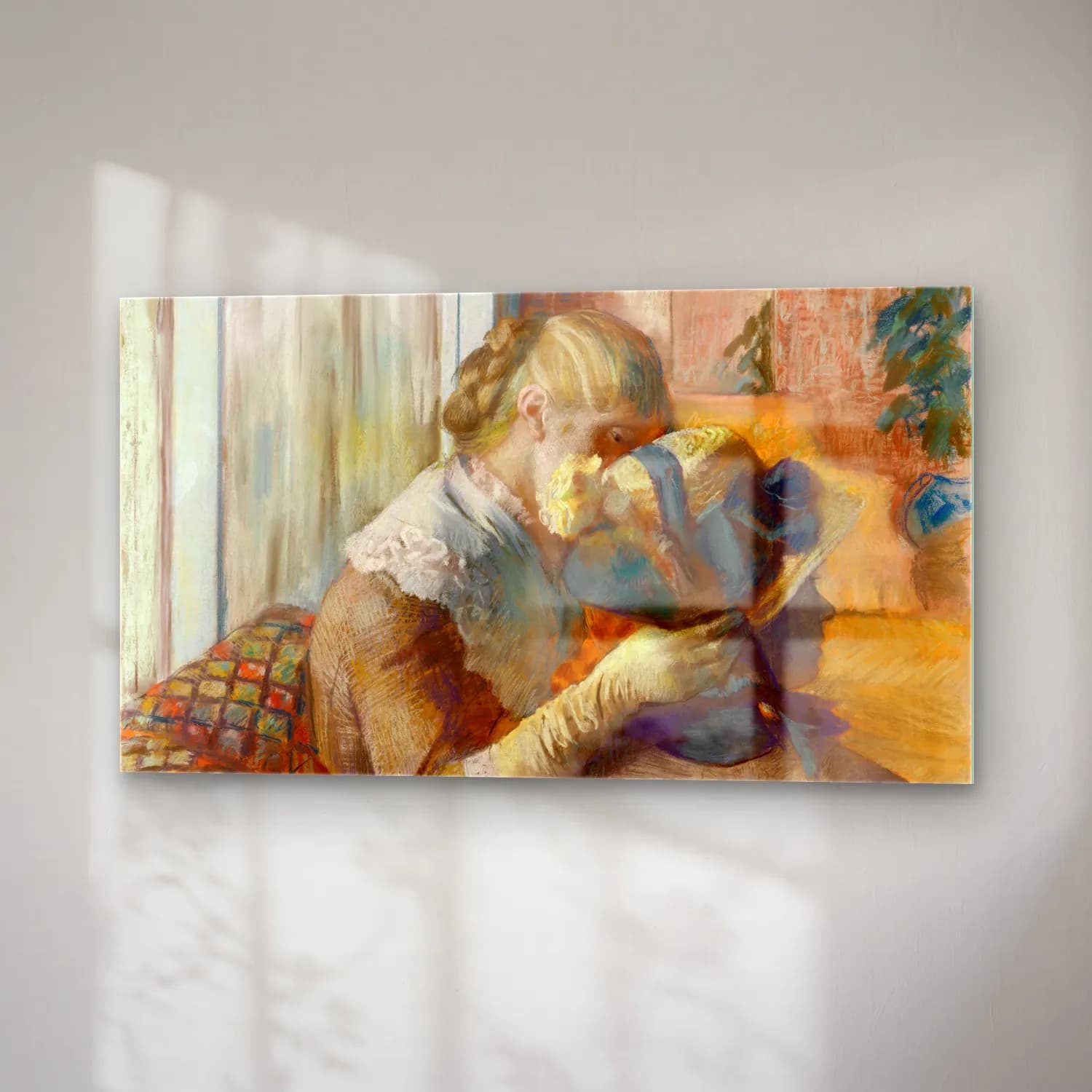 Edgar Degas – At the Milliner s cam tablo — sağ açıdan görünüm