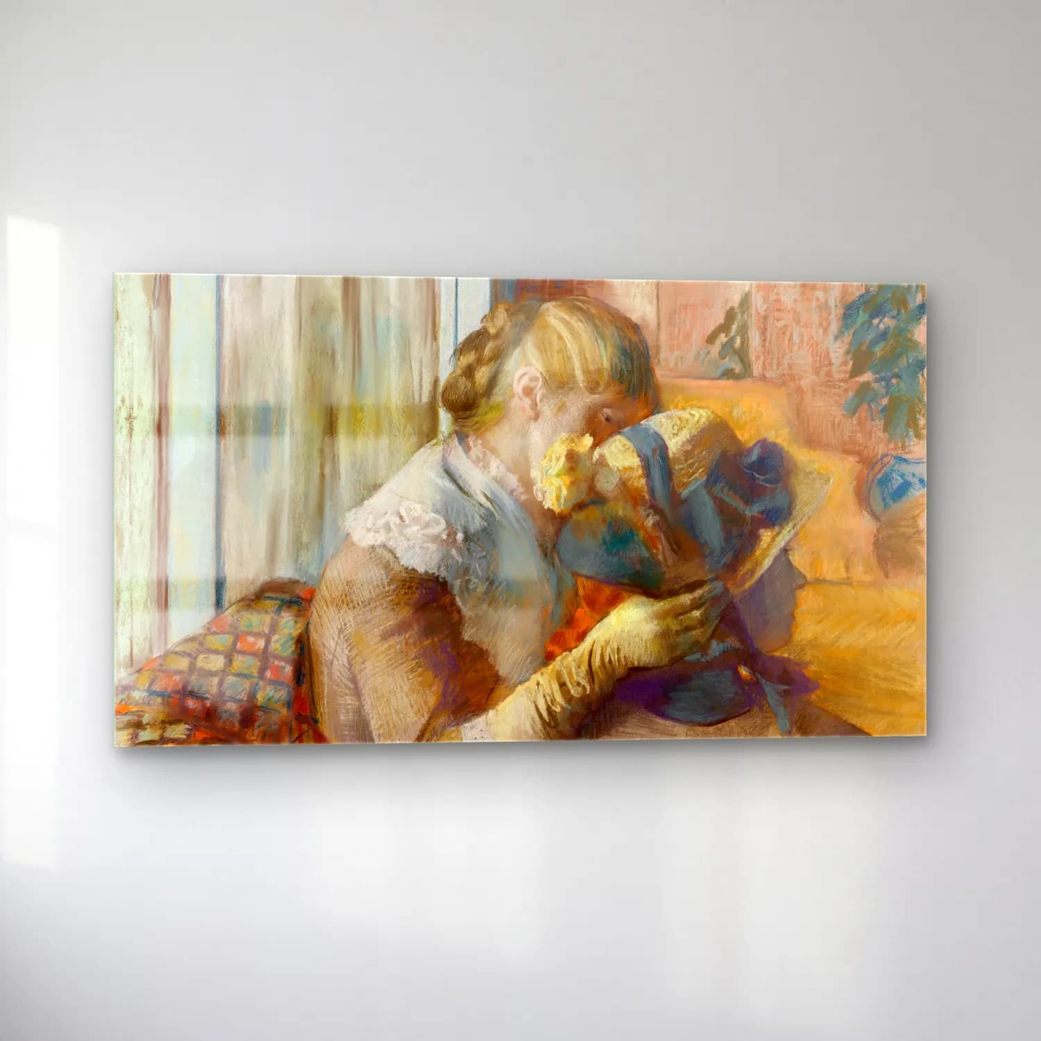 Edgar Degas – At the Milliner s cam tablo — sol açıdan görünüm