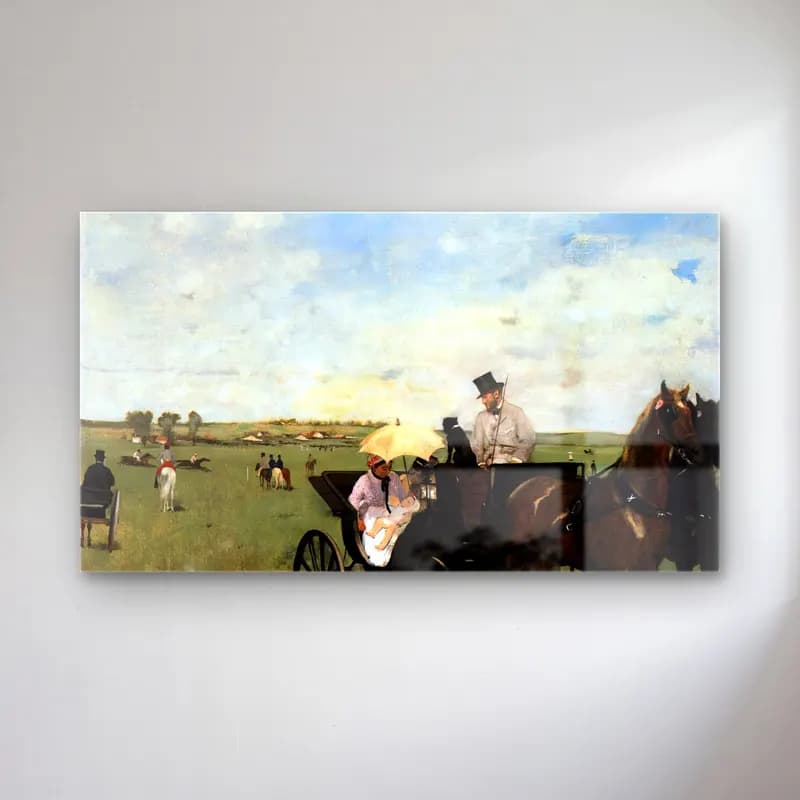 Edgar Degas – At the Races in the Countryside cam tablo — Edgar Degas – At the Races in the Countryside — empresyonist golf