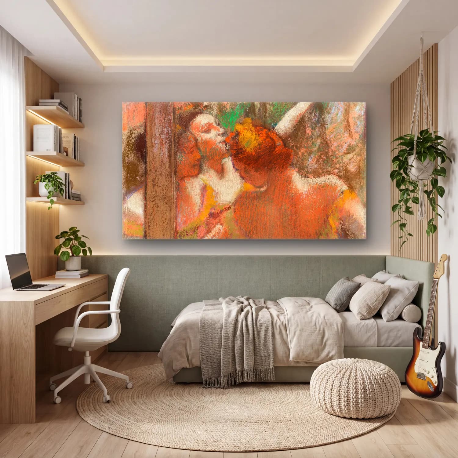 Edgar Degas – Ballerina cam tablo — genç odasında