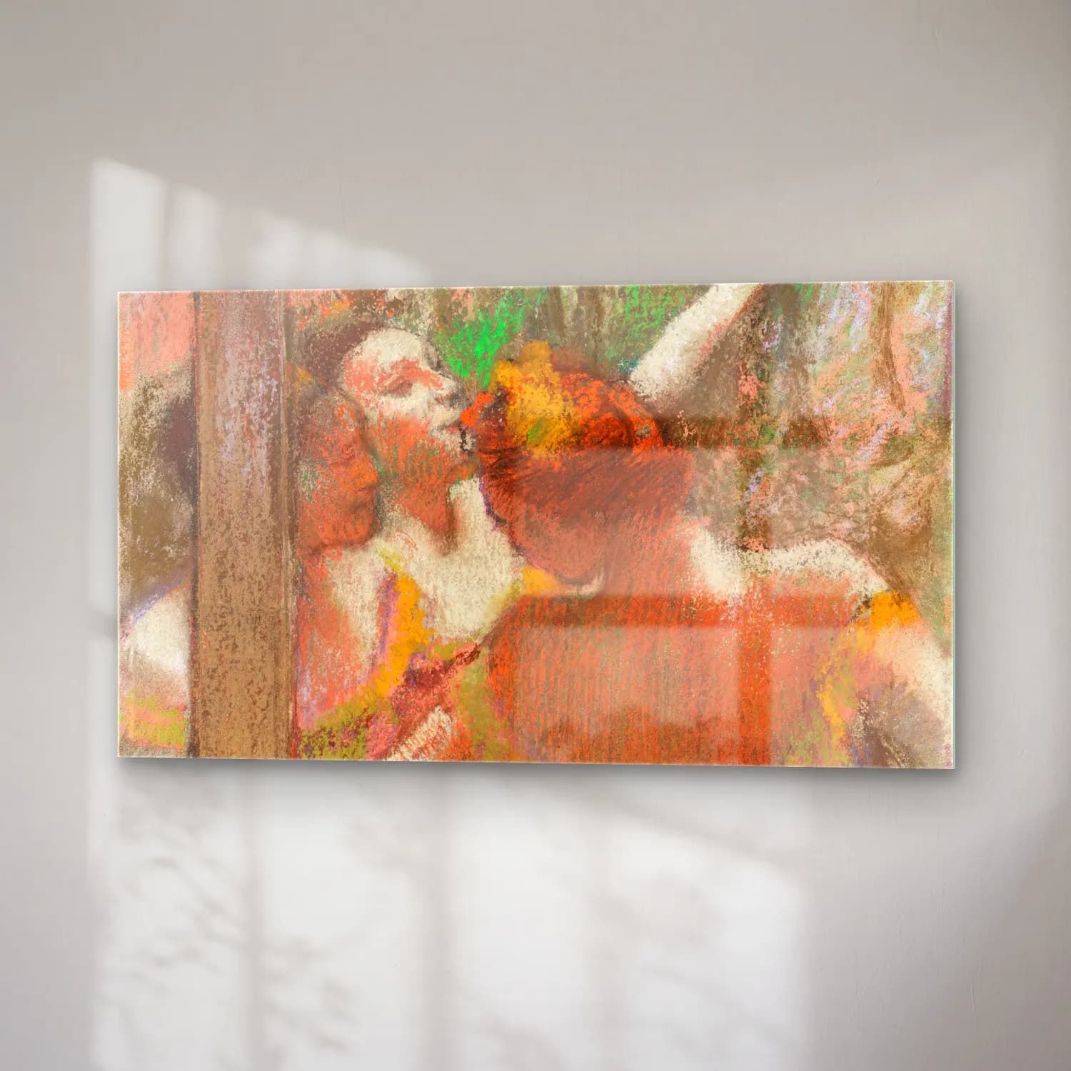 Edgar Degas – Ballerina cam tablo — sağ açıdan görünüm