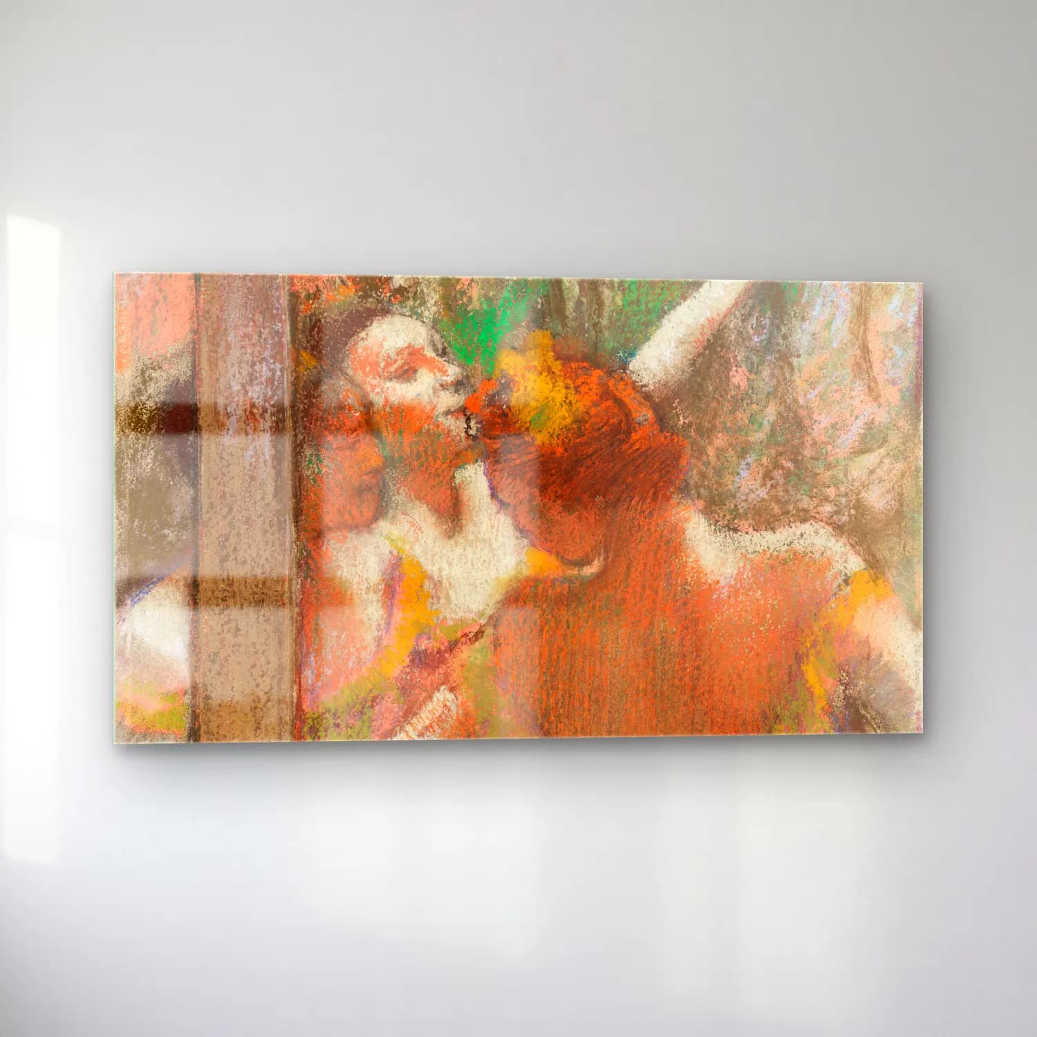 Edgar Degas – Ballerina cam tablo — sol açıdan görünüm