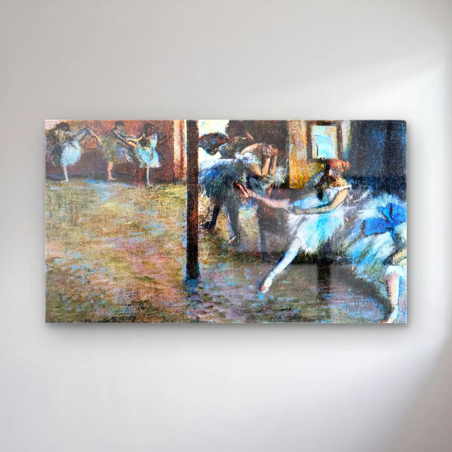 Edgar Degas – Ballet Rehearsal cam tablo — Edgar Degas – Ballet Rehearsal — empresyonist dansçılar