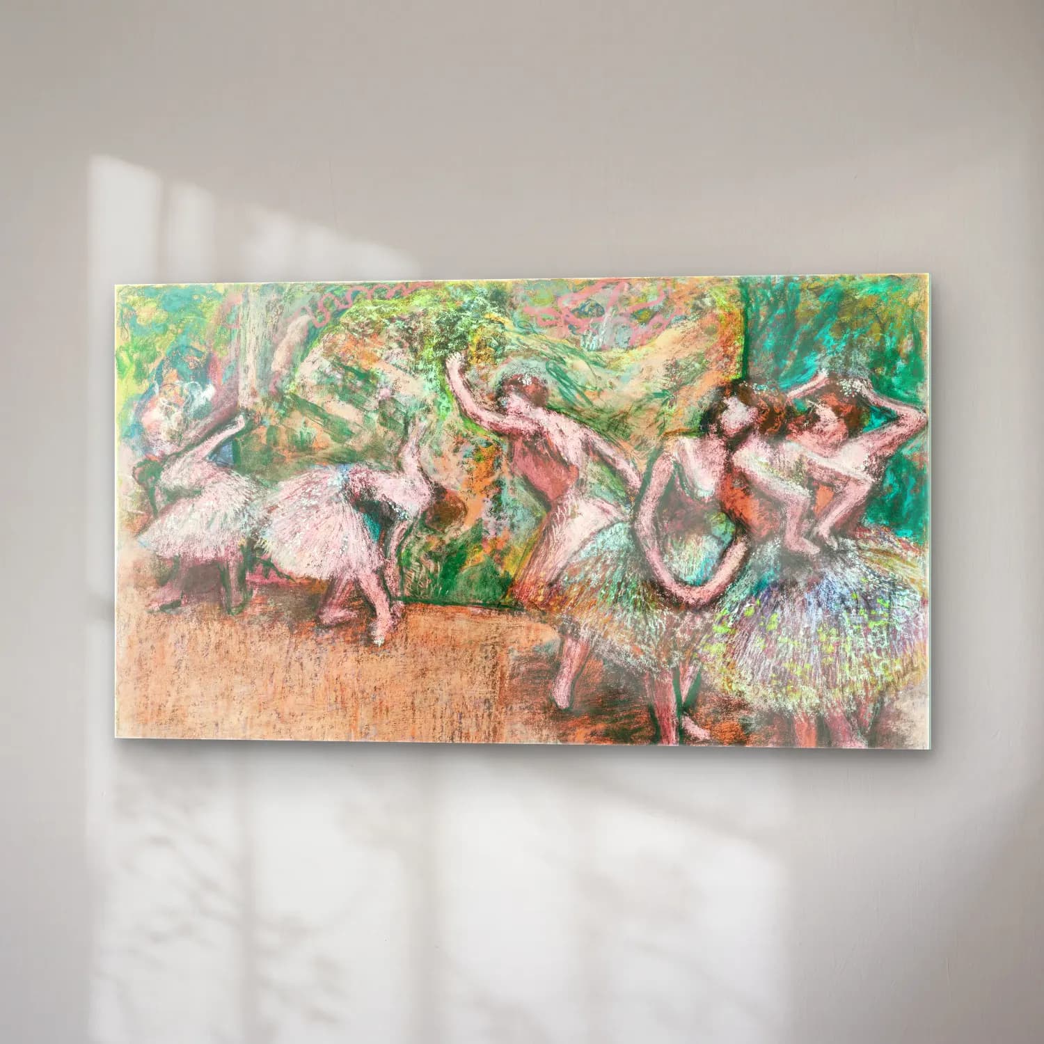 Edgar Degas – Ballet Scene cam tablo — sağ açıdan görünüm