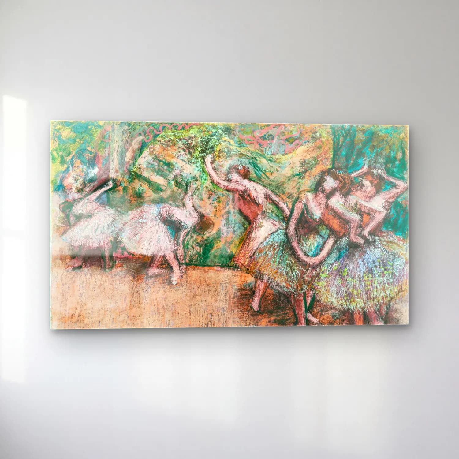 Edgar Degas – Ballet Scene cam tablo — sol açıdan görünüm