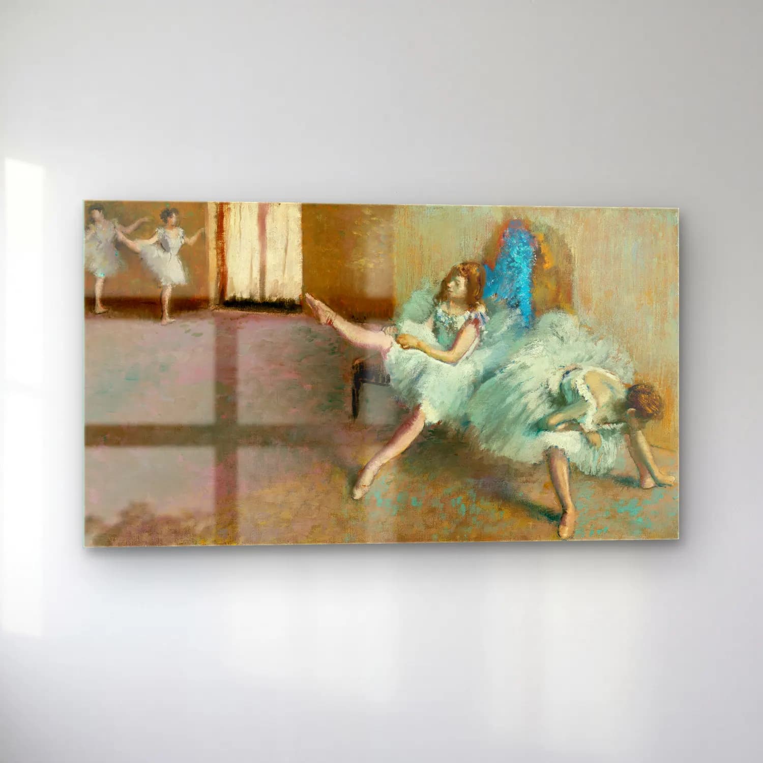 Edgar Degas – Before the Ballet cam tablo — sol açıdan görünüm