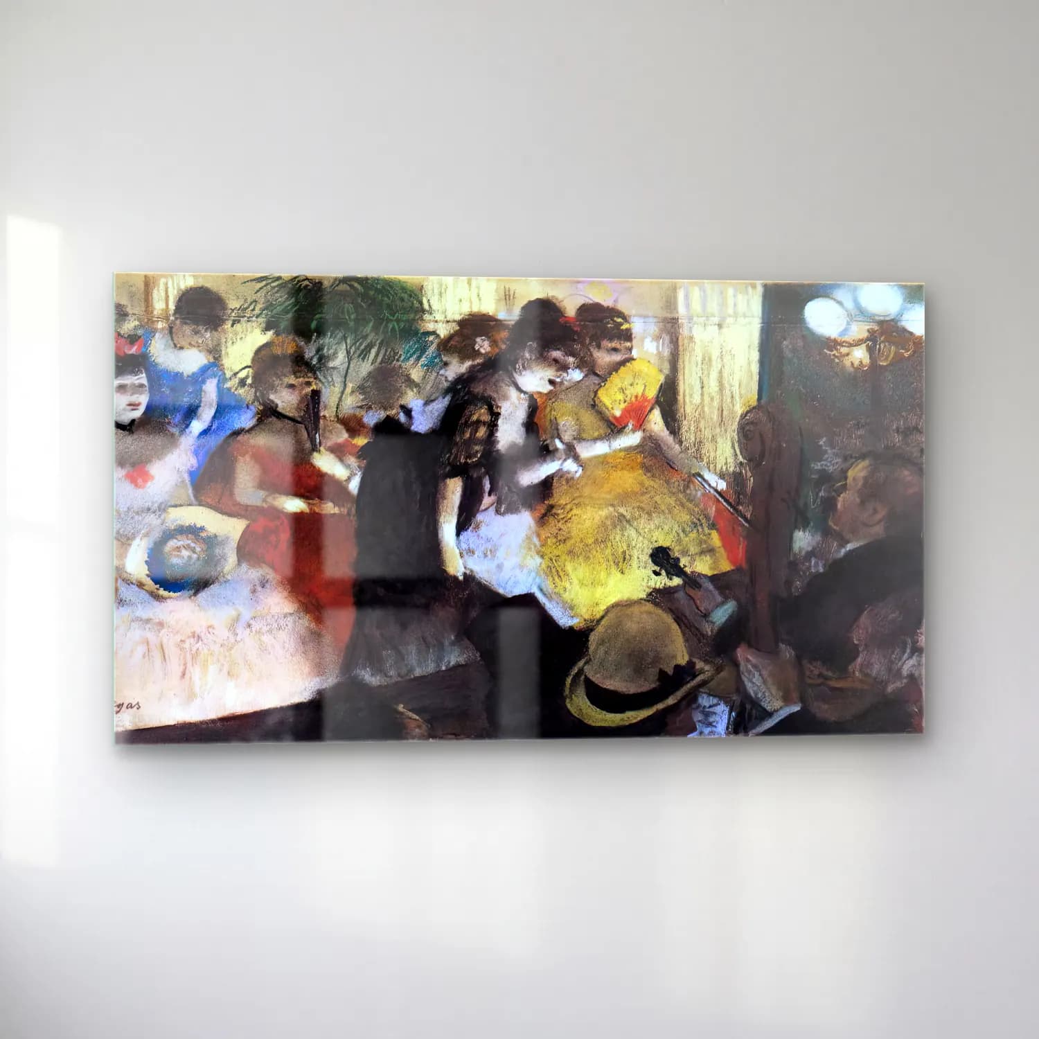 Edgar Degas – Cabaret cam tablo — sol açıdan görünüm