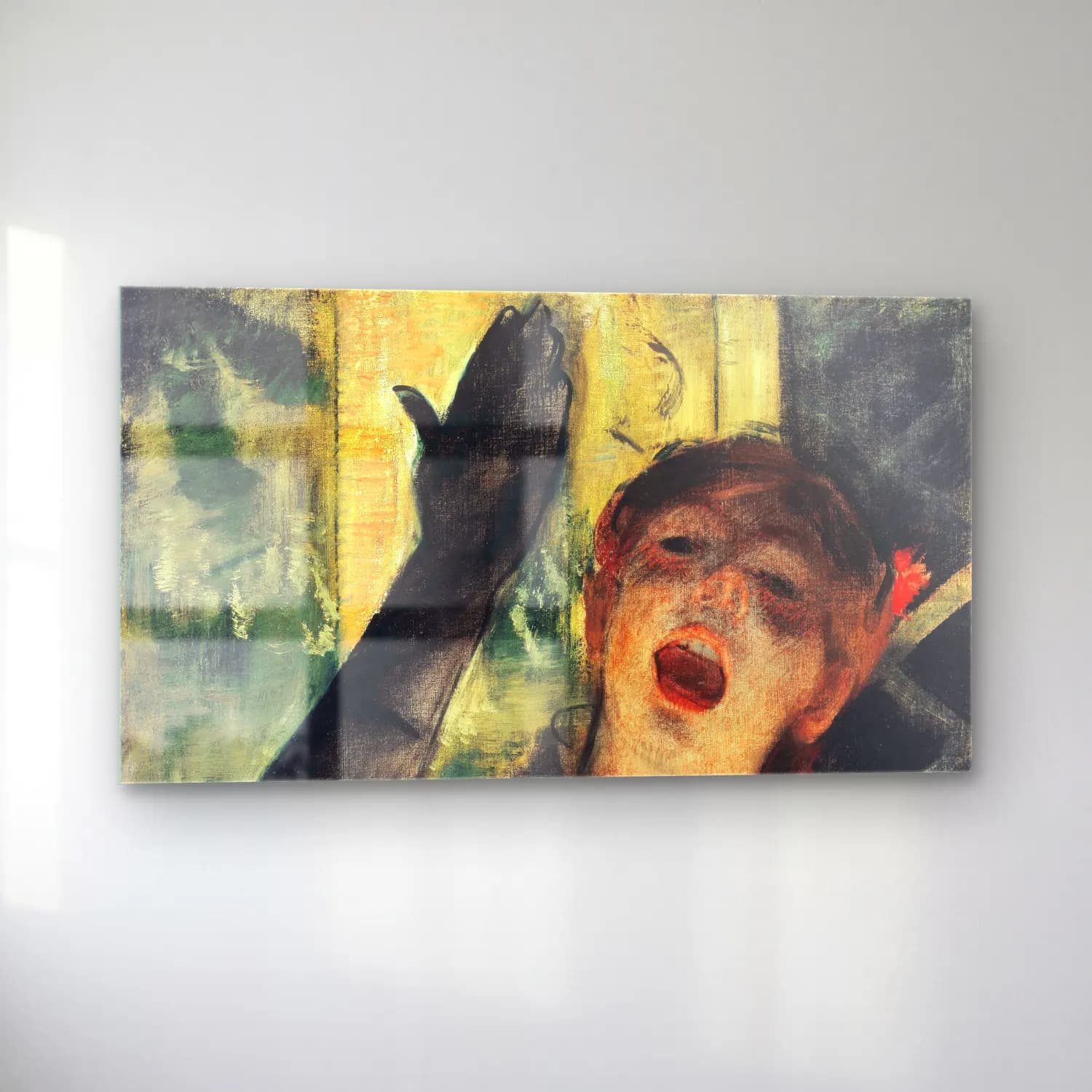 Edgar Degas – Café Singer cam tablo — sol açıdan görünüm