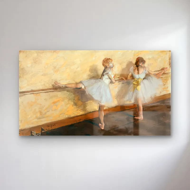 Edgar Degas – Dancer Practicing at the Barre cam tablo — Edgar Degas – Dancer Practicing at the Barre — empresyonist dansçılar