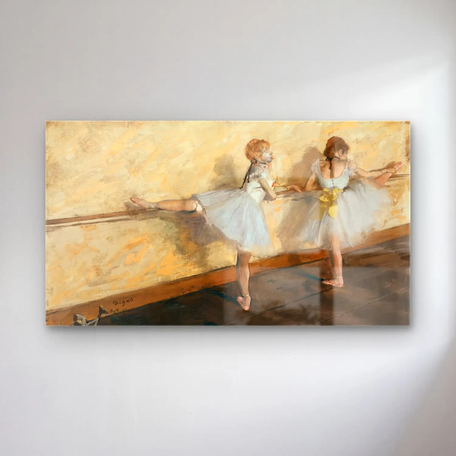 Edgar Degas – Dancer Practicing at the Barre cam tablo — Edgar Degas – Dancer Practicing at the Barre — empresyonist dansçılar