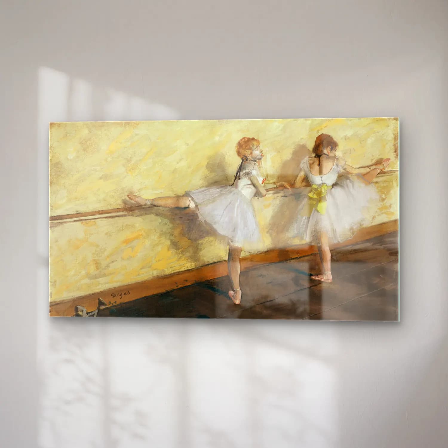 Edgar Degas – Dancer Practicing at the Barre cam tablo — sağ açıdan görünüm