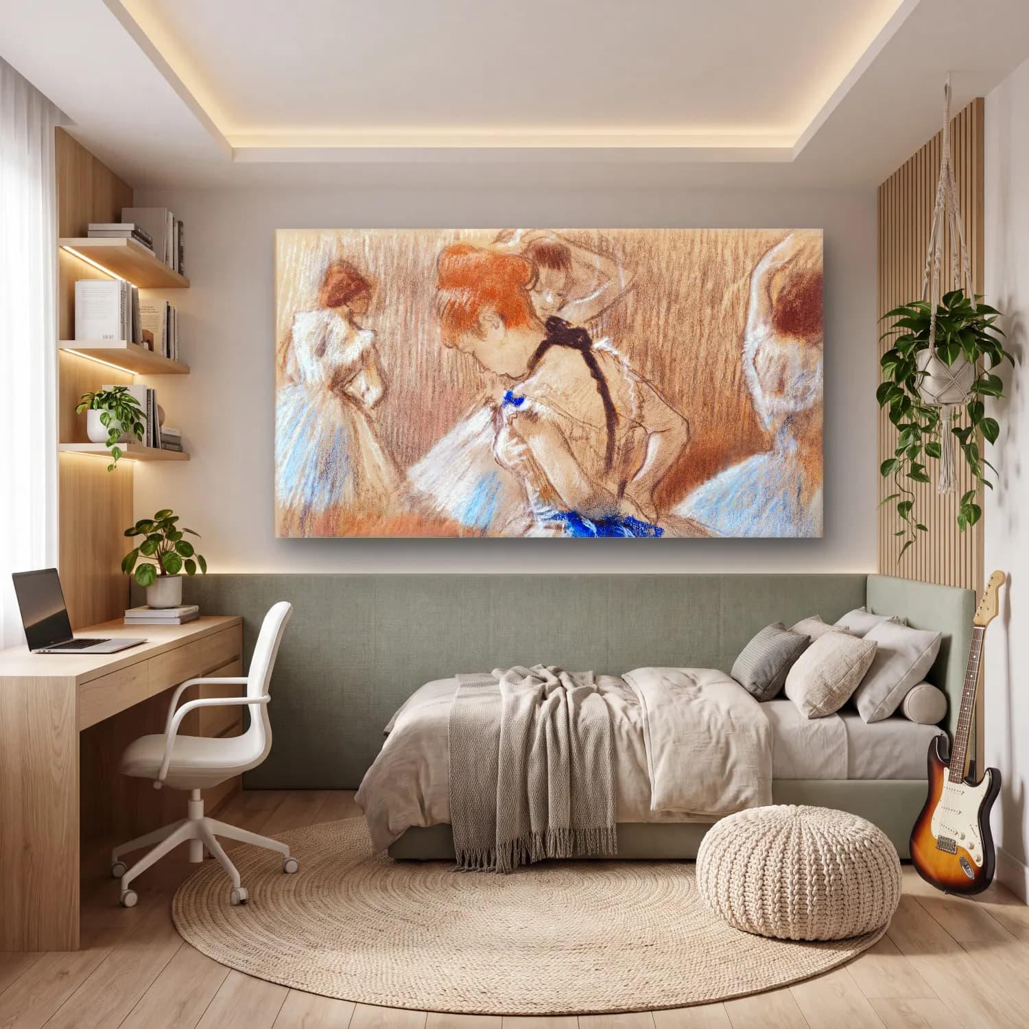 Edgar Degas – Dancer cam tablo — genç odasında