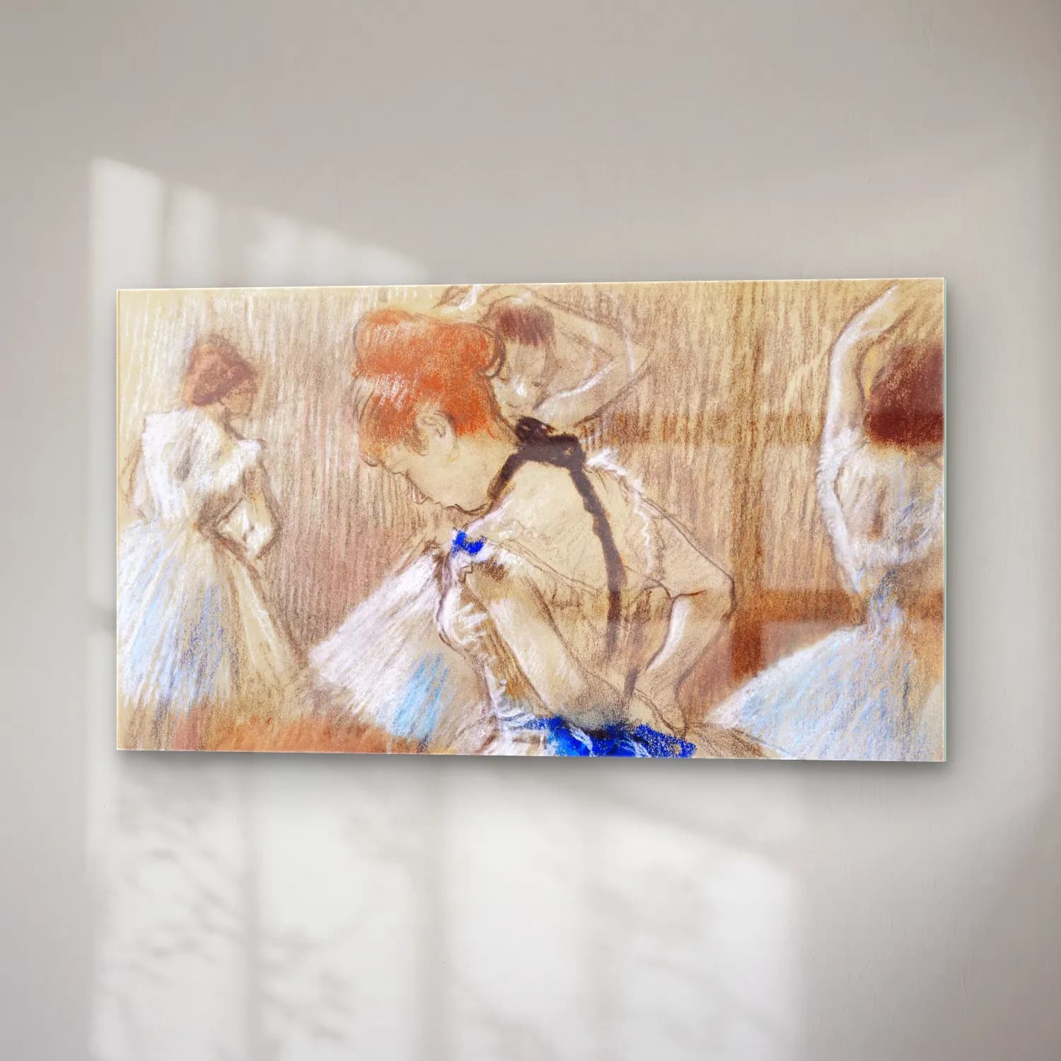 Edgar Degas – Dancer cam tablo — sağ açıdan görünüm
