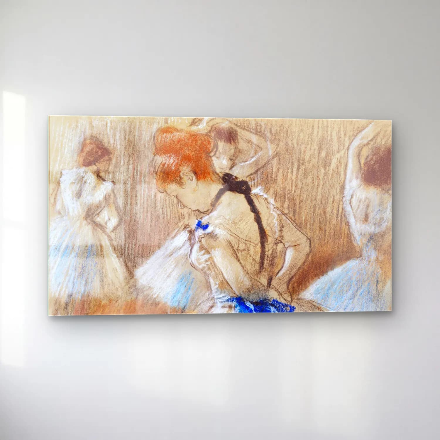 Edgar Degas – Dancer cam tablo — sol açıdan görünüm