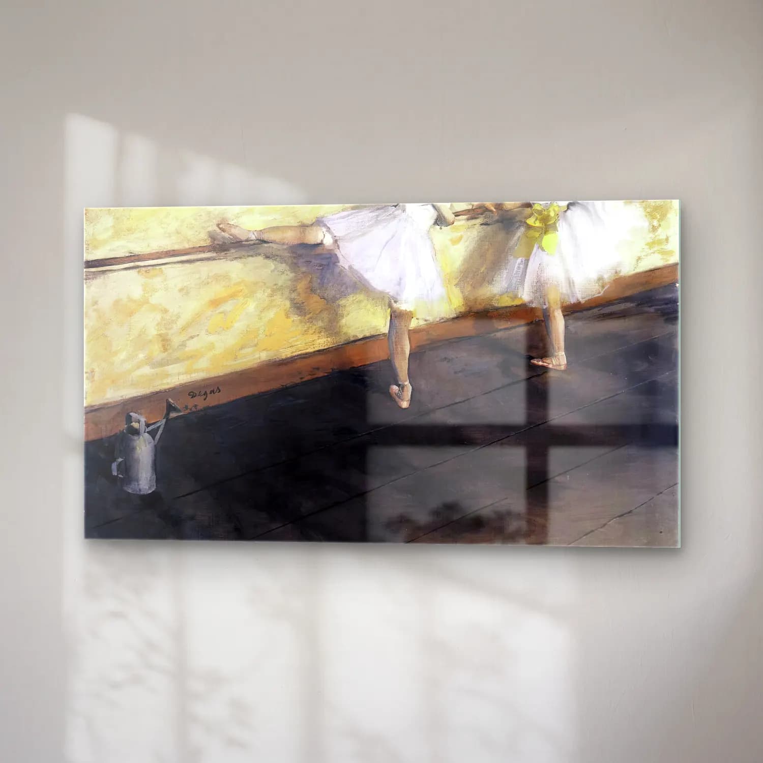 Edgar Degas – Dancers Practicing at the Bar cam tablo — sağ açıdan görünüm