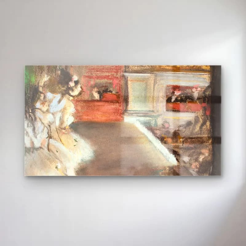 Edgar Degas – Dancers at the Old Opera House cam tablo — Edgar Degas – Dancers at the Old Opera House — empresyonist dansçılar