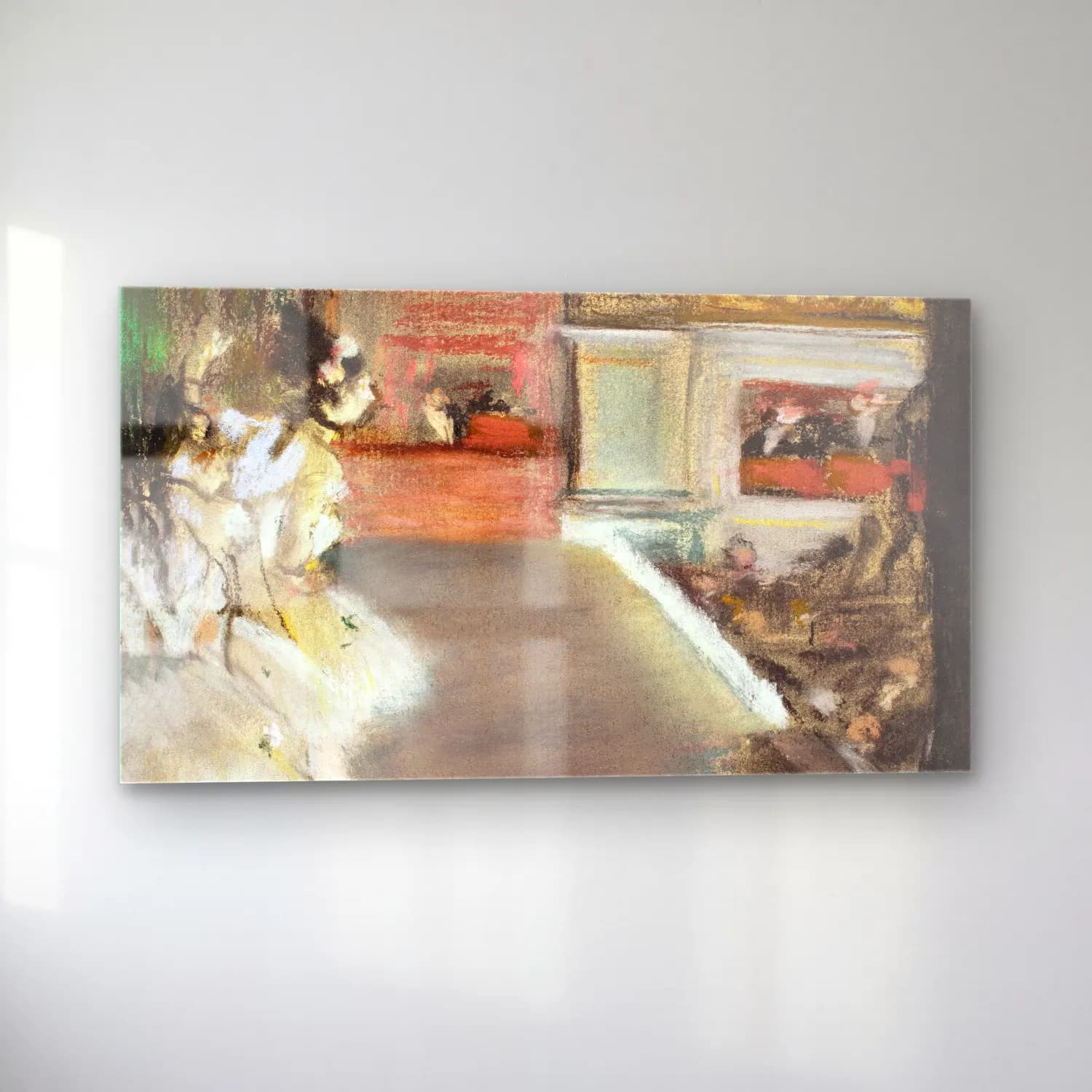 Edgar Degas – Dancers at the Old Opera House cam tablo — sol açıdan görünüm