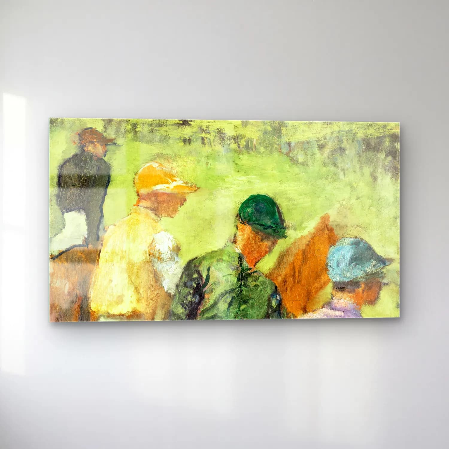 Edgar Degas – Four Jockey cam tablo — sol açıdan görünüm