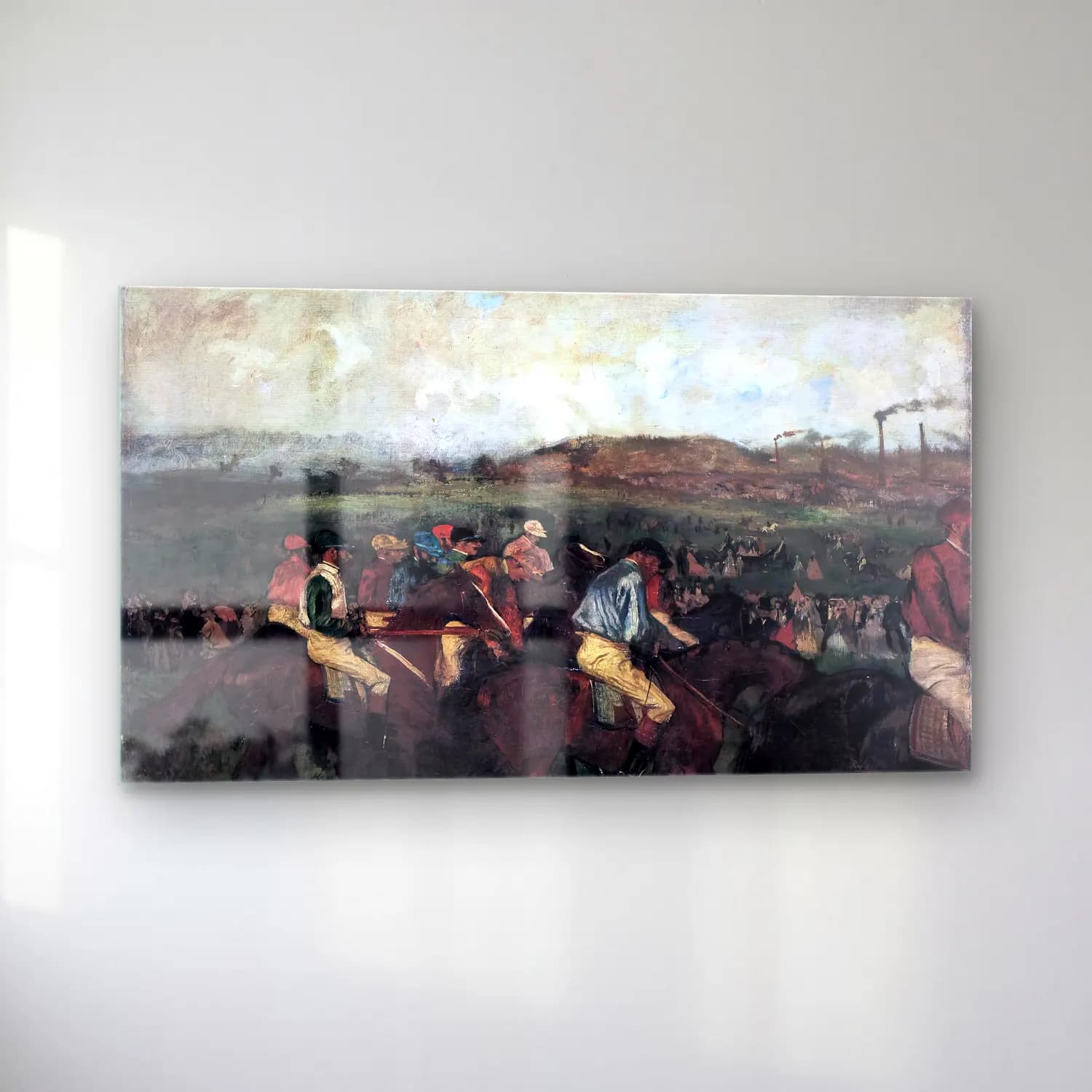 Edgar Degas – Gentlemen s Race. Before the Start cam tablo — sol açıdan görünüm