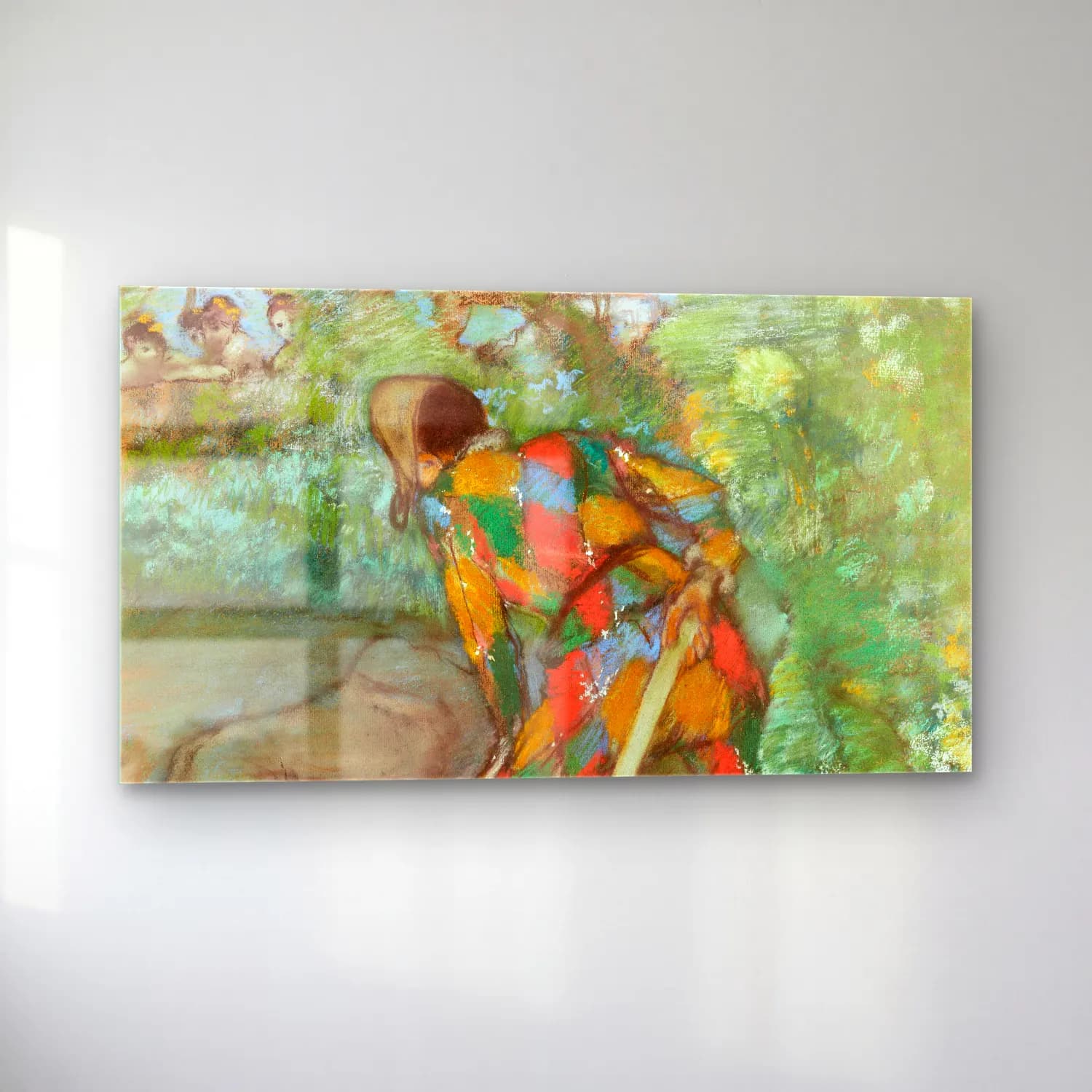 Edgar Degas – Harlequin cam tablo — sol açıdan görünüm