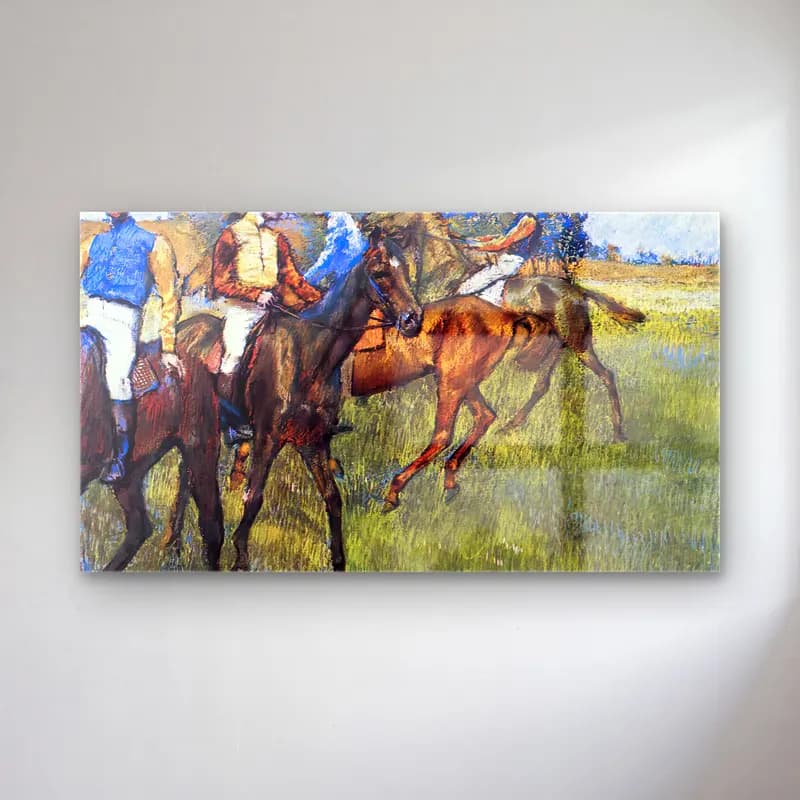 Edgar Degas – Race Horses cam tablo — Edgar Degas – Race Horses — empresyonist atlı