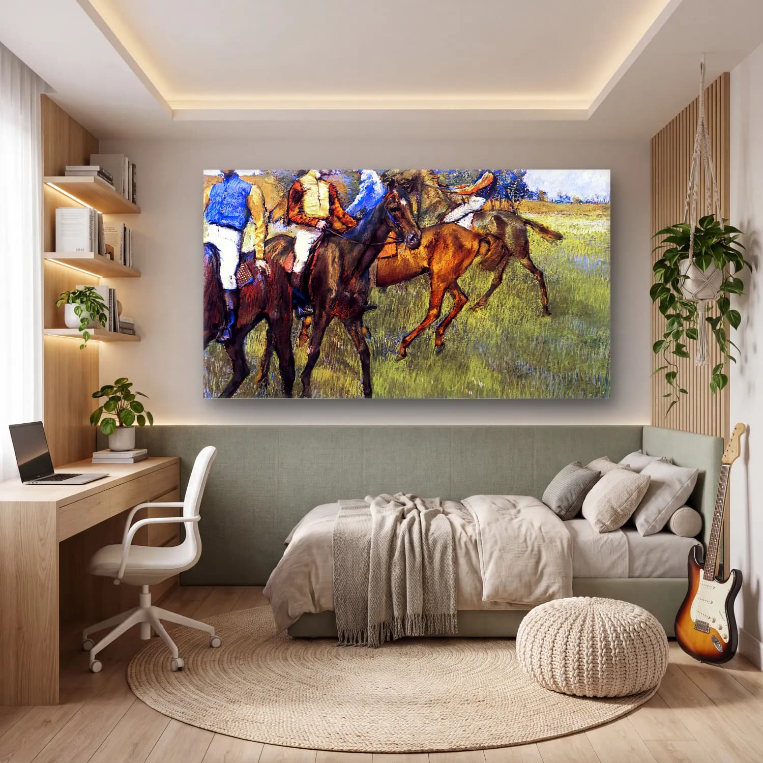 Edgar Degas – Race Horses cam tablo — genç odasında