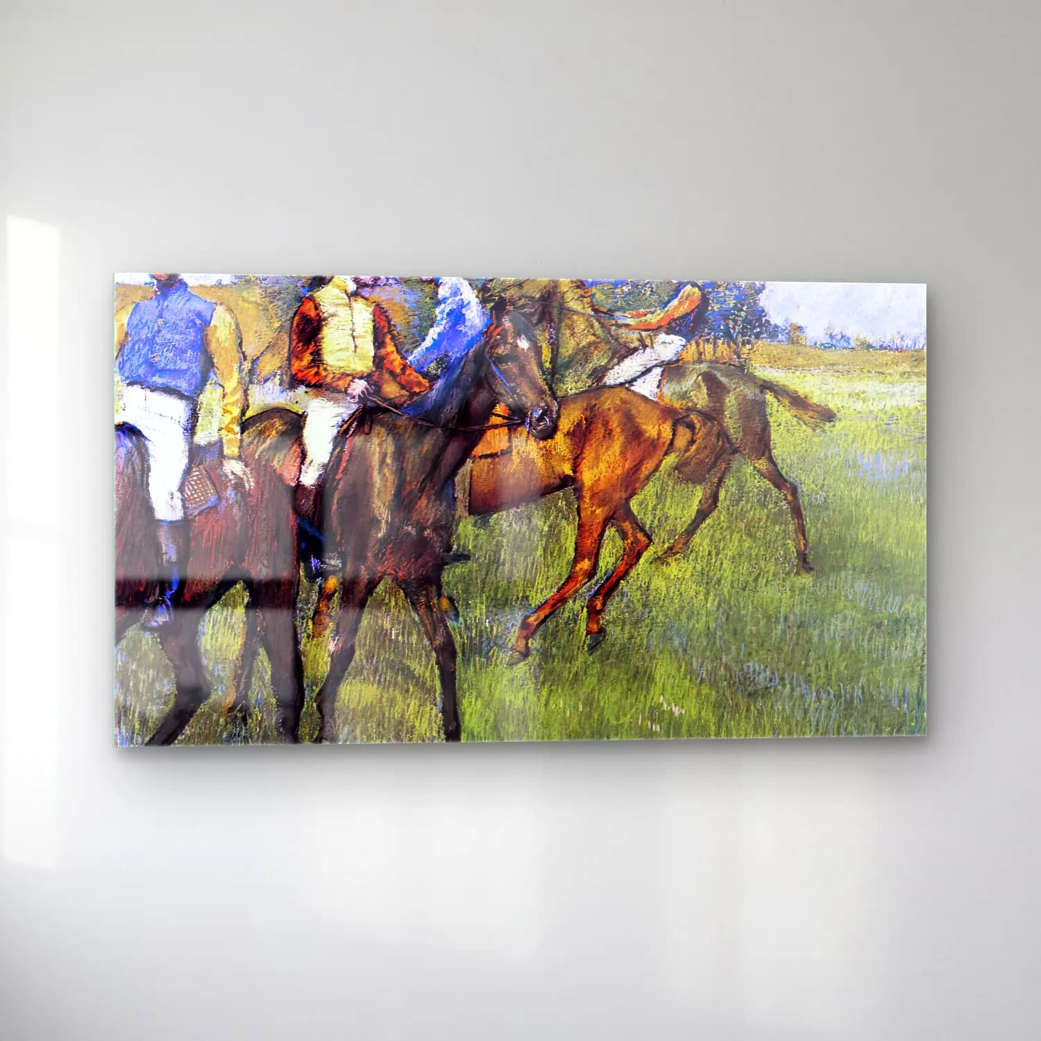 Edgar Degas – Race Horses cam tablo — sol açıdan görünüm