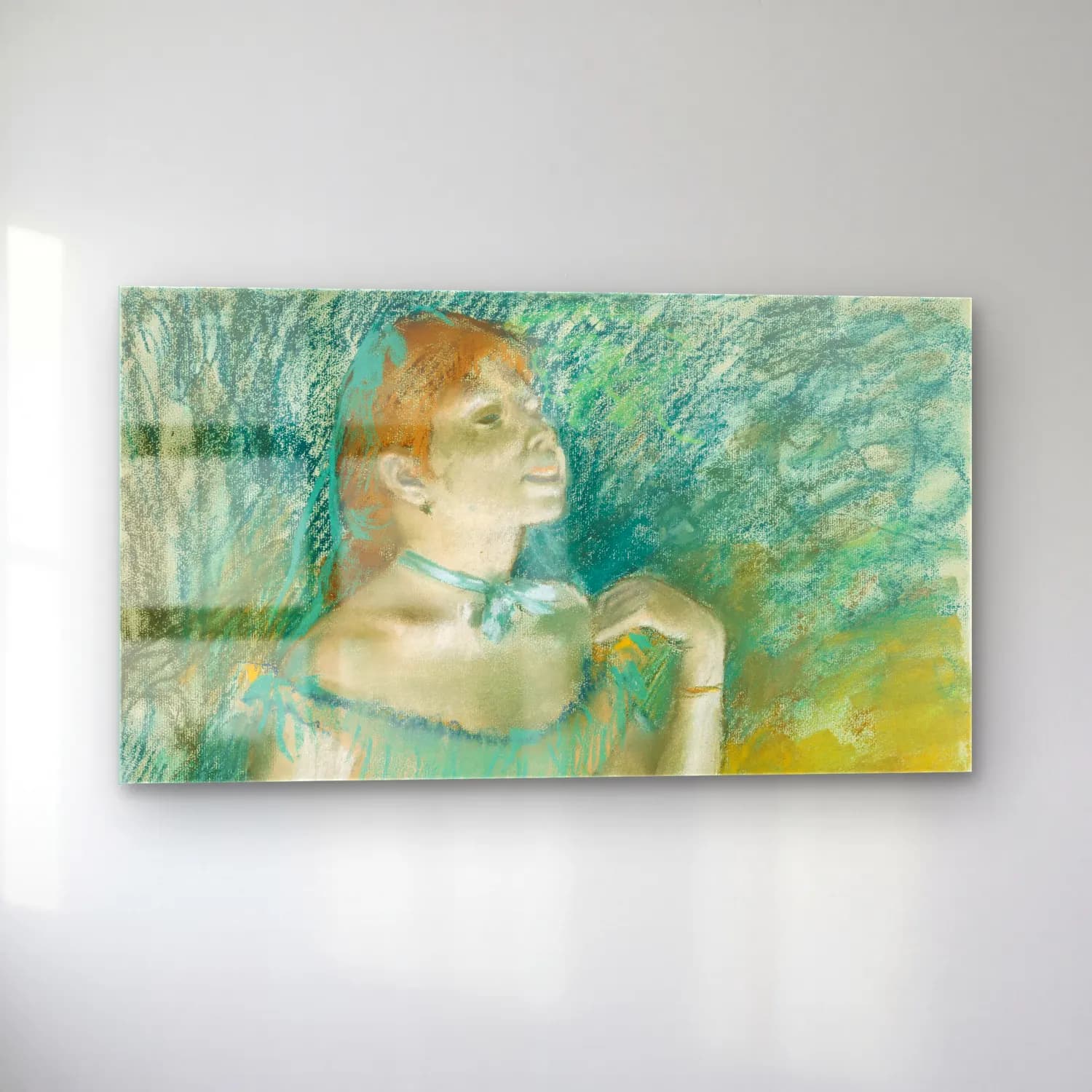 Edgar Degas – Singer in Green cam tablo — sol açıdan görünüm