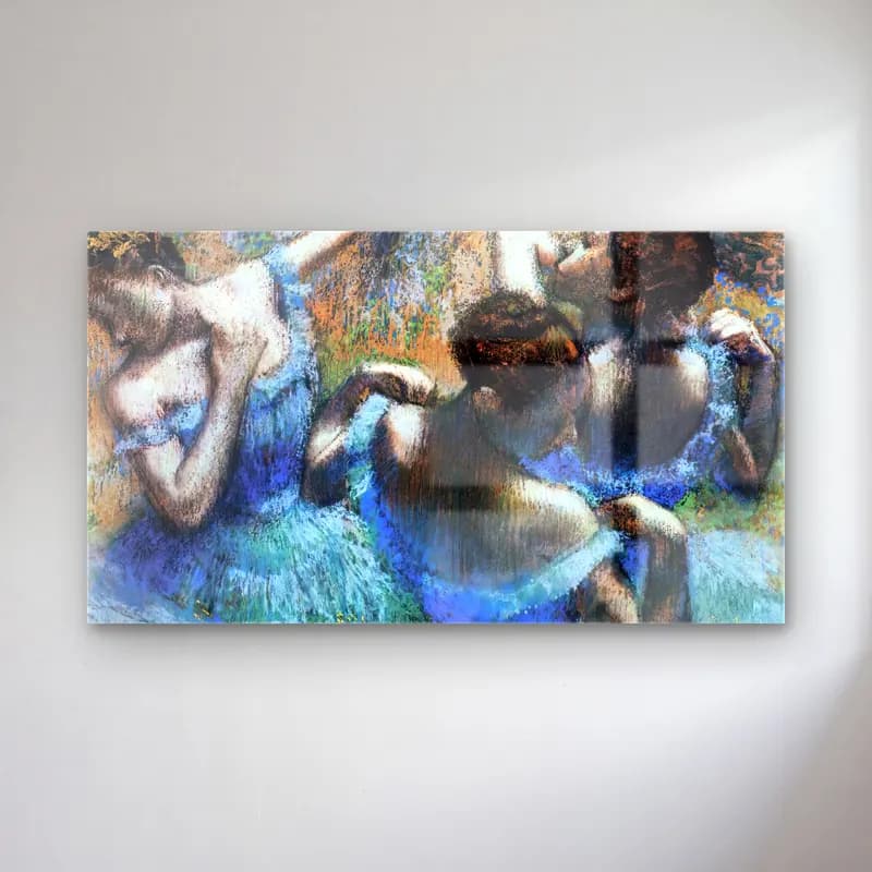 Edgar Degas – The Blue Dancers cam tablo — Edgar Degas – The Blue Dancers — empresyonist dansçılar