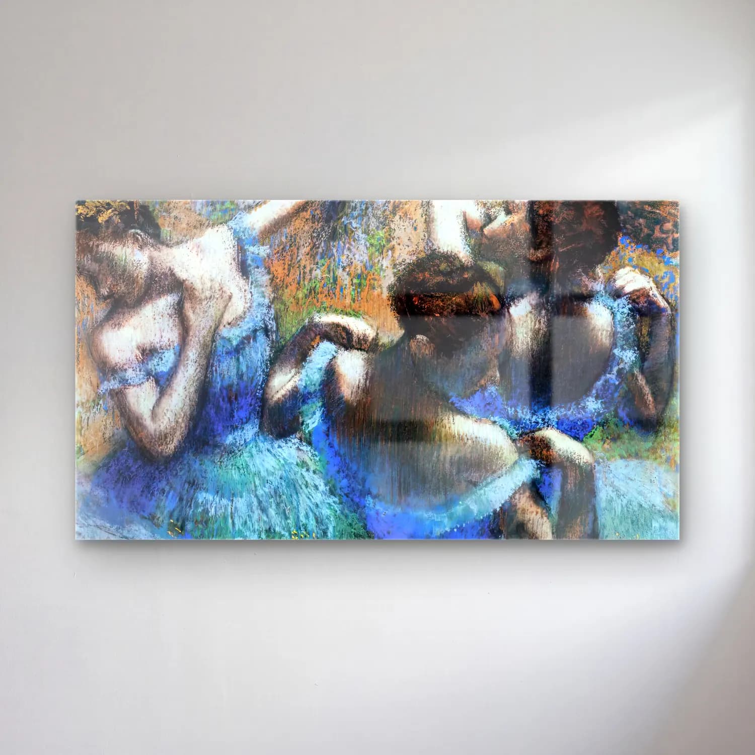 Edgar Degas – The Blue Dancers cam tablo — Edgar Degas – The Blue Dancers — empresyonist dansçılar