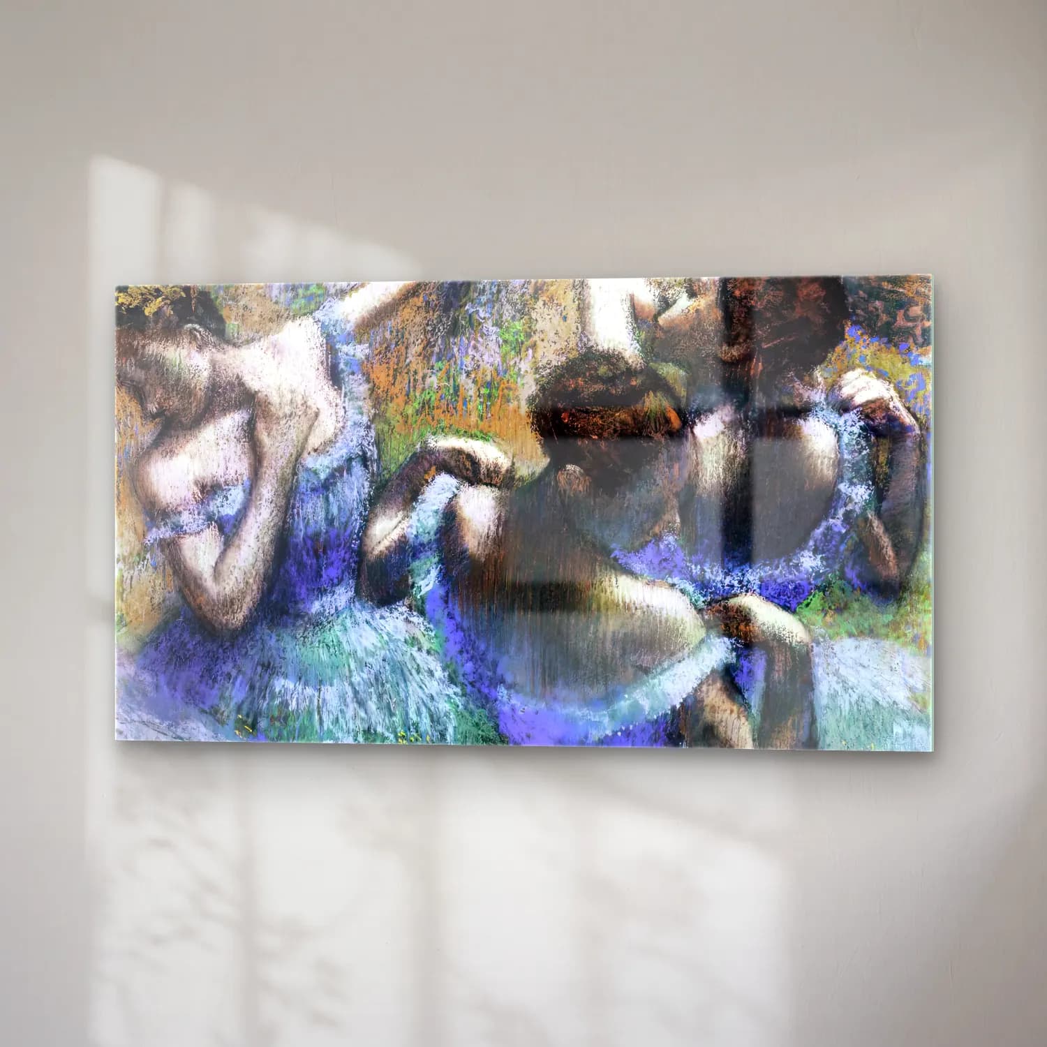 Edgar Degas – The Blue Dancers cam tablo — sağ açıdan görünüm