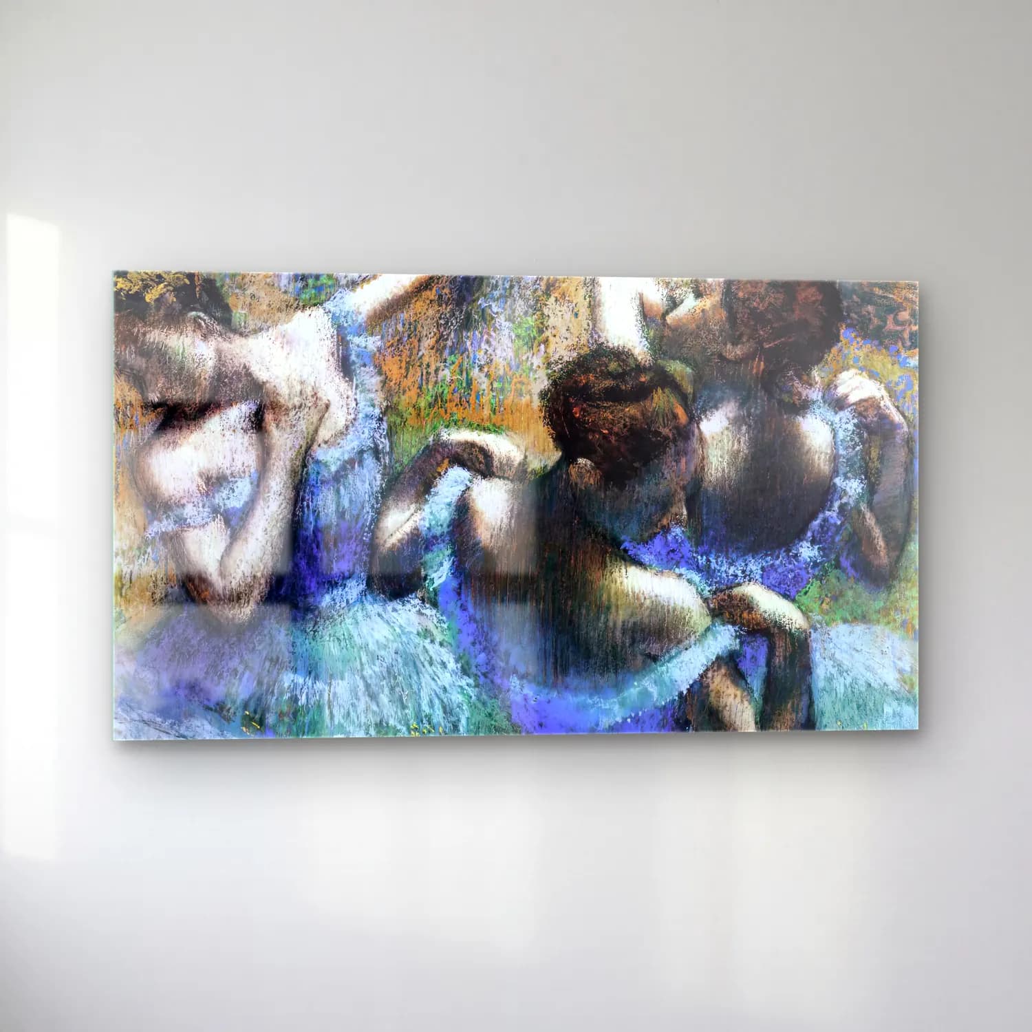 Edgar Degas – The Blue Dancers cam tablo — sol açıdan görünüm